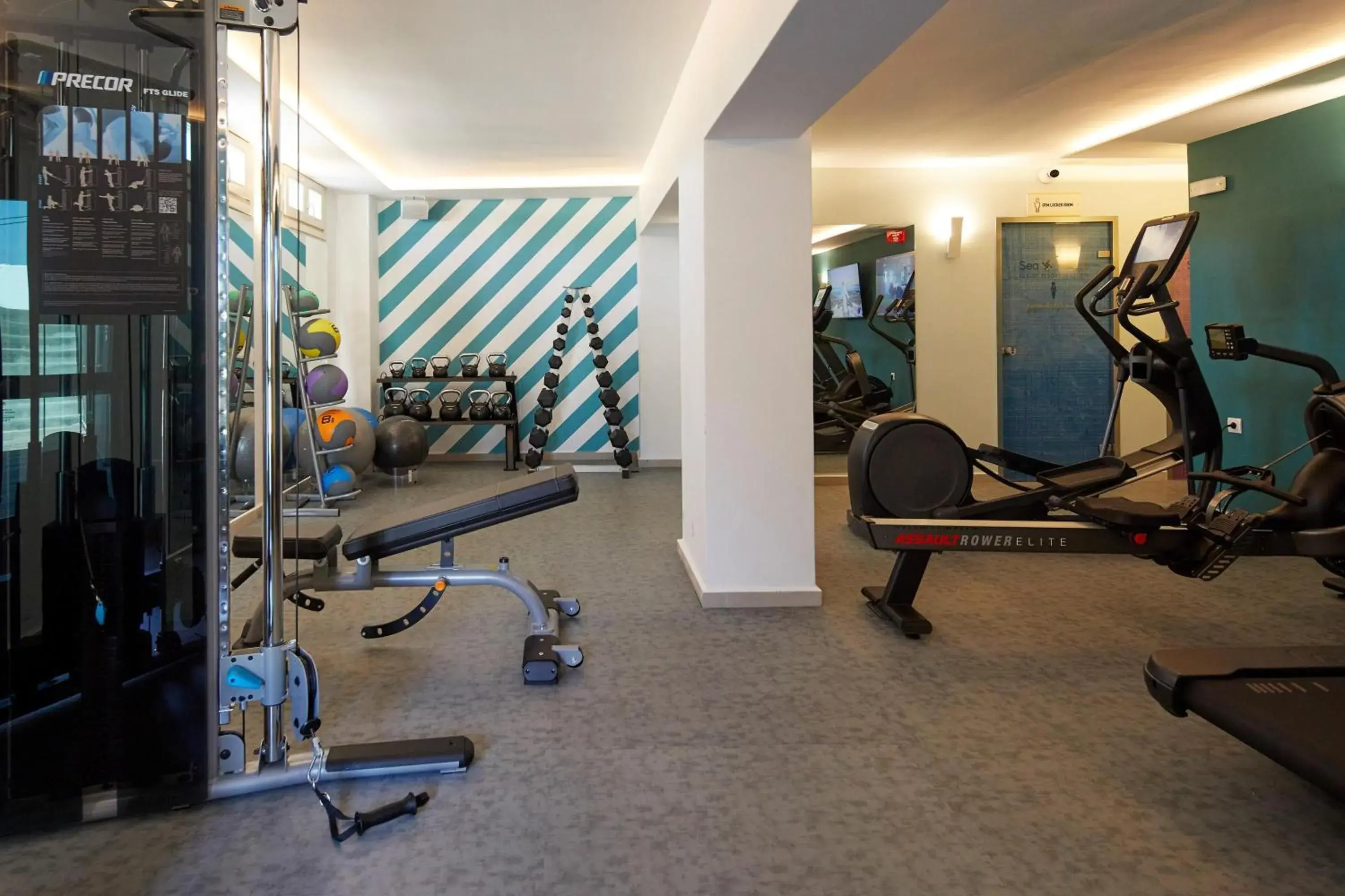 Fitness centre/facilities in Sea Breeze Santorini Beach Resort, Curio By Hilton Fitness centre/facilities in Sea Breeze Santorini Beach Resort, Curio By Hilton