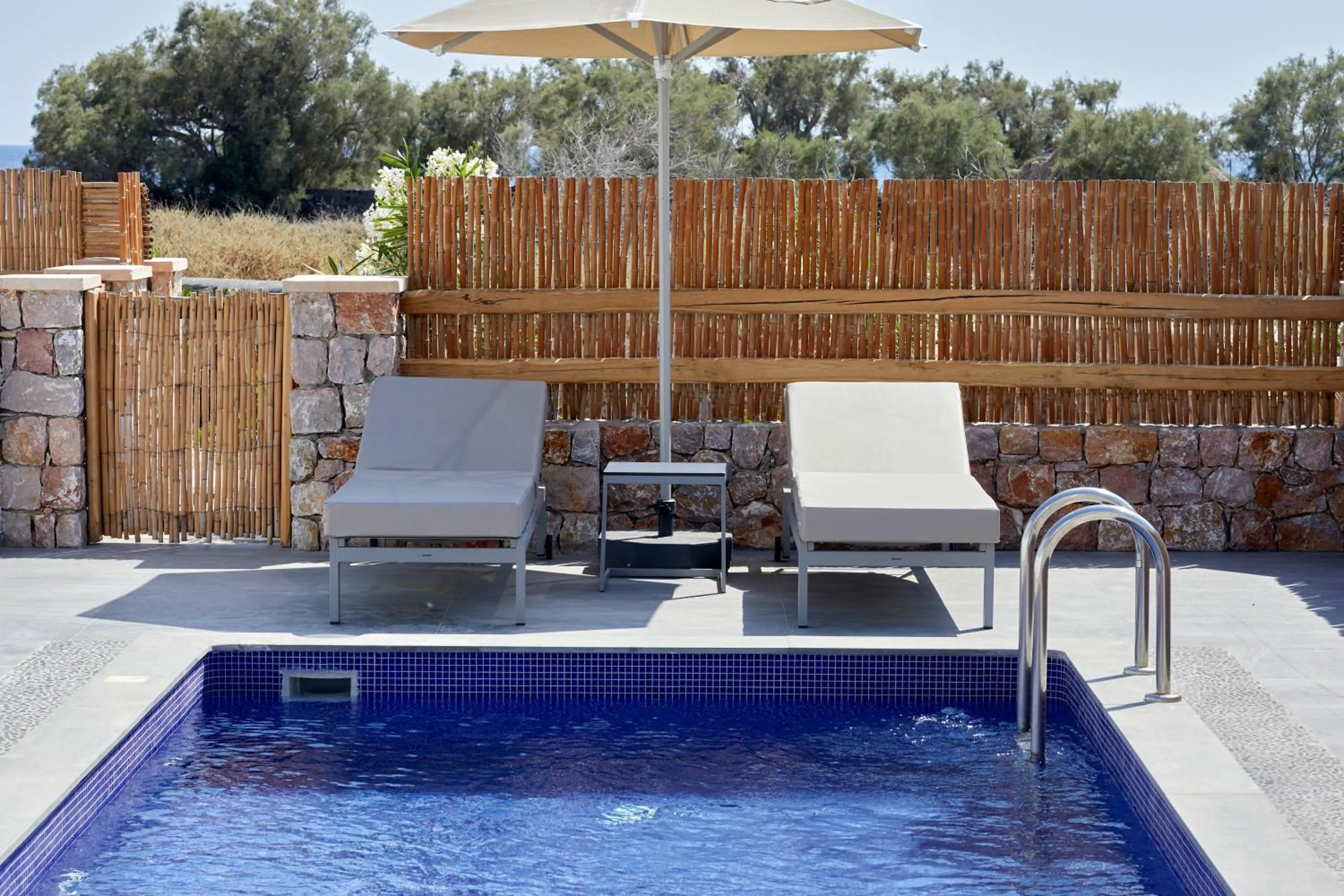 Balcony/Terrace in Sea Breeze Santorini Beach Resort, Curio By Hilton