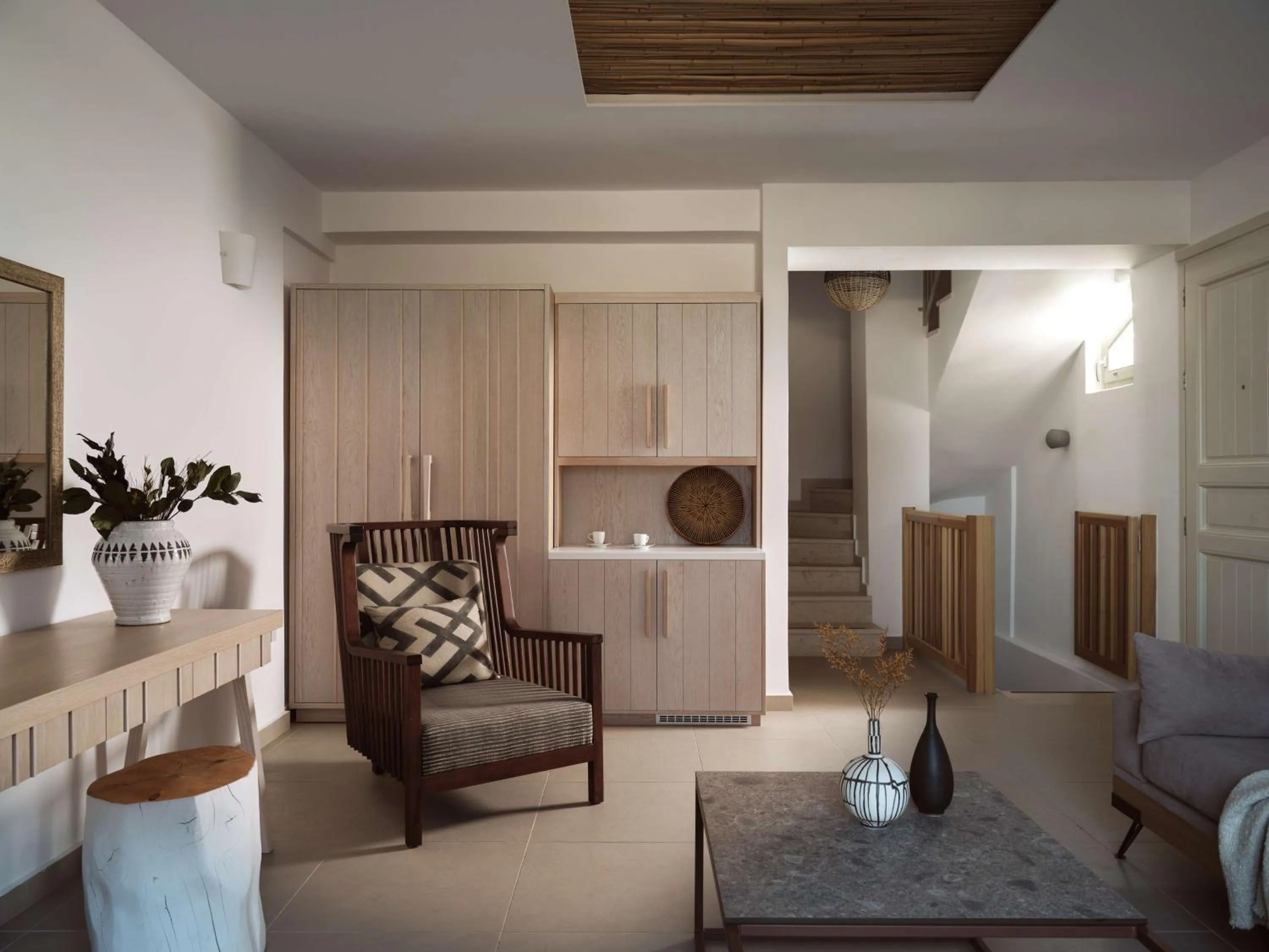 Living room in Sea Breeze Santorini Beach Resort, Curio By Hilton