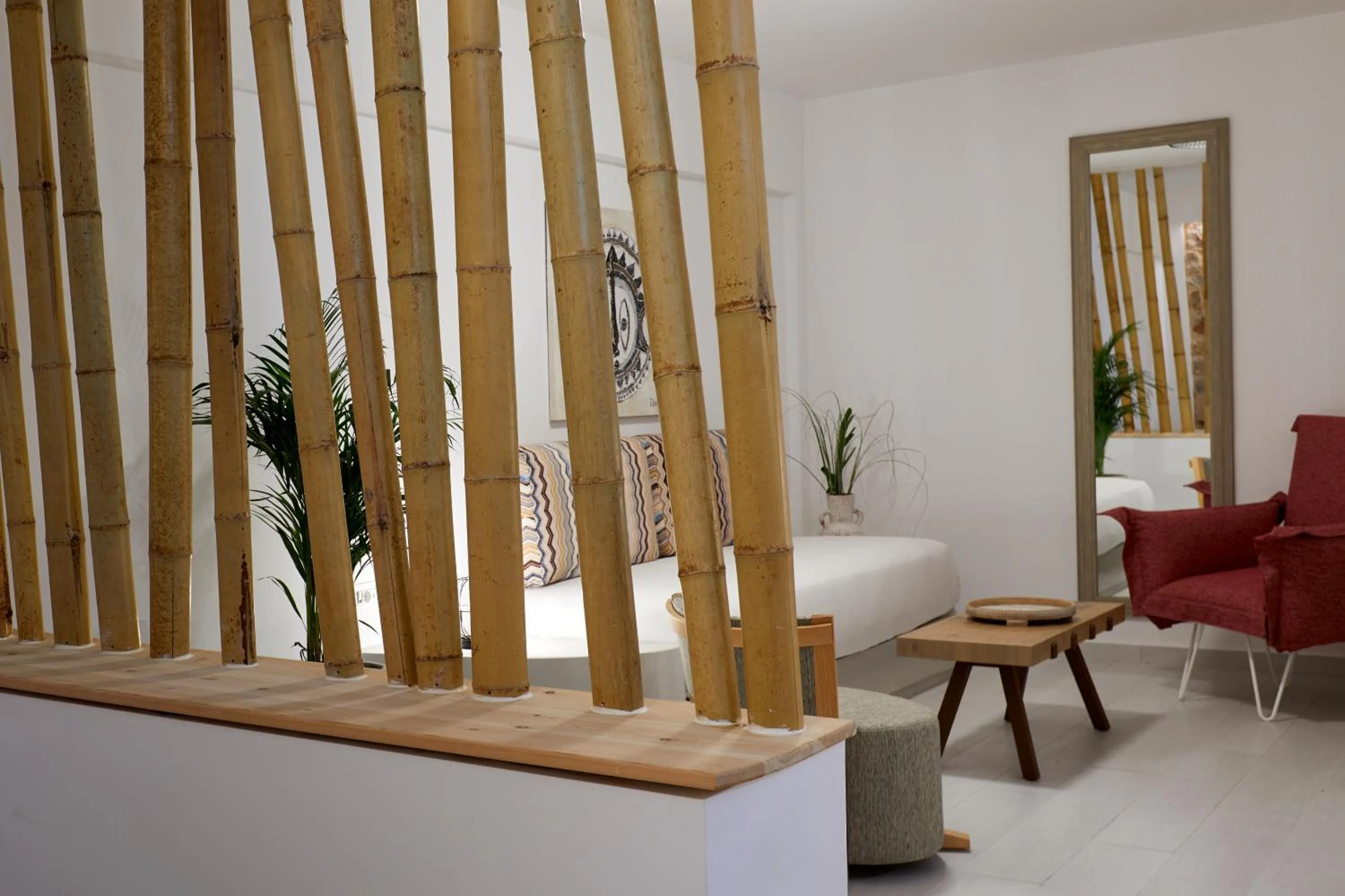 Living room in Sea Breeze Santorini Beach Resort, Curio By Hilton