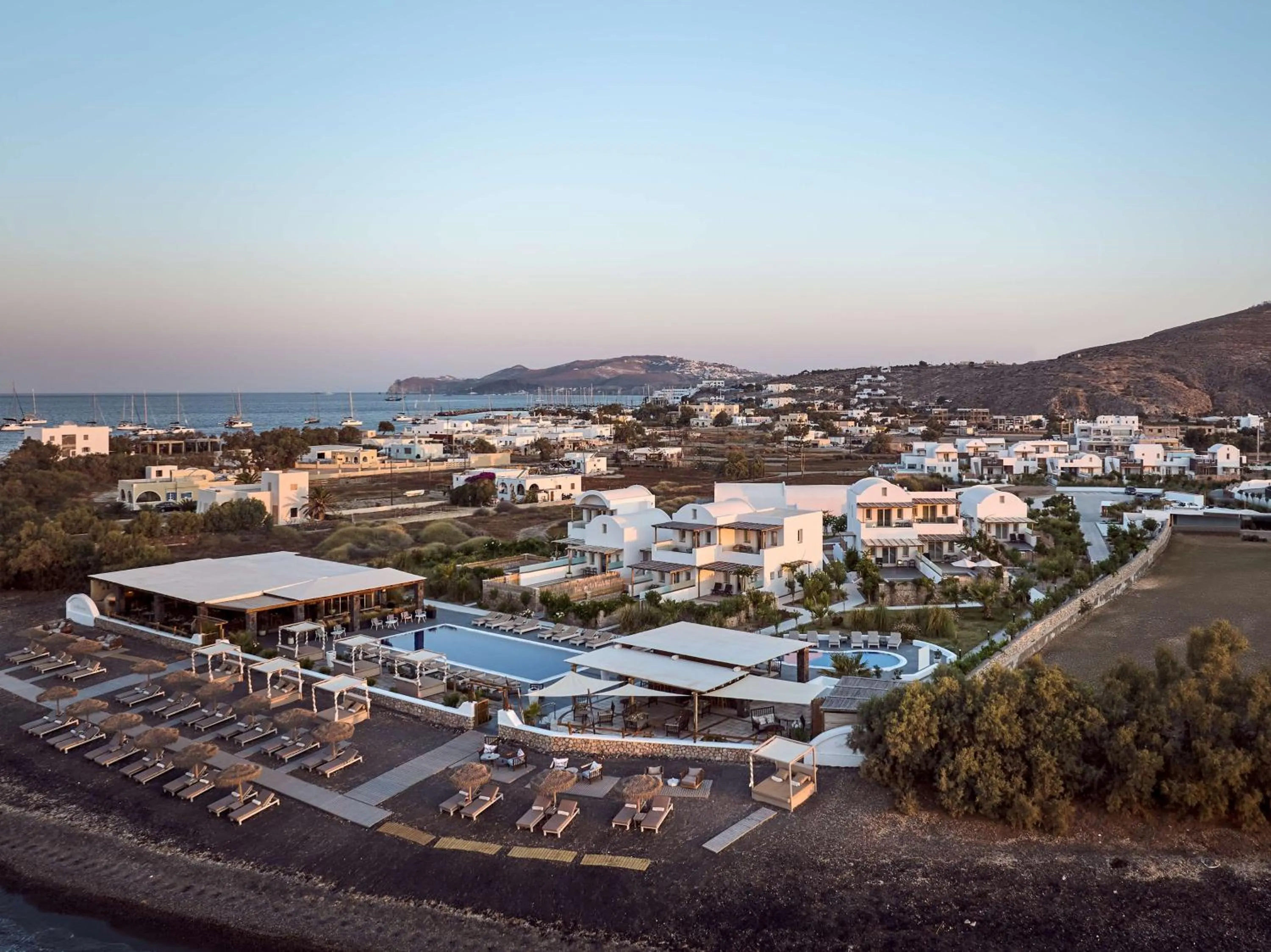 Property building in Sea Breeze Santorini Beach Resort, Curio By Hilton