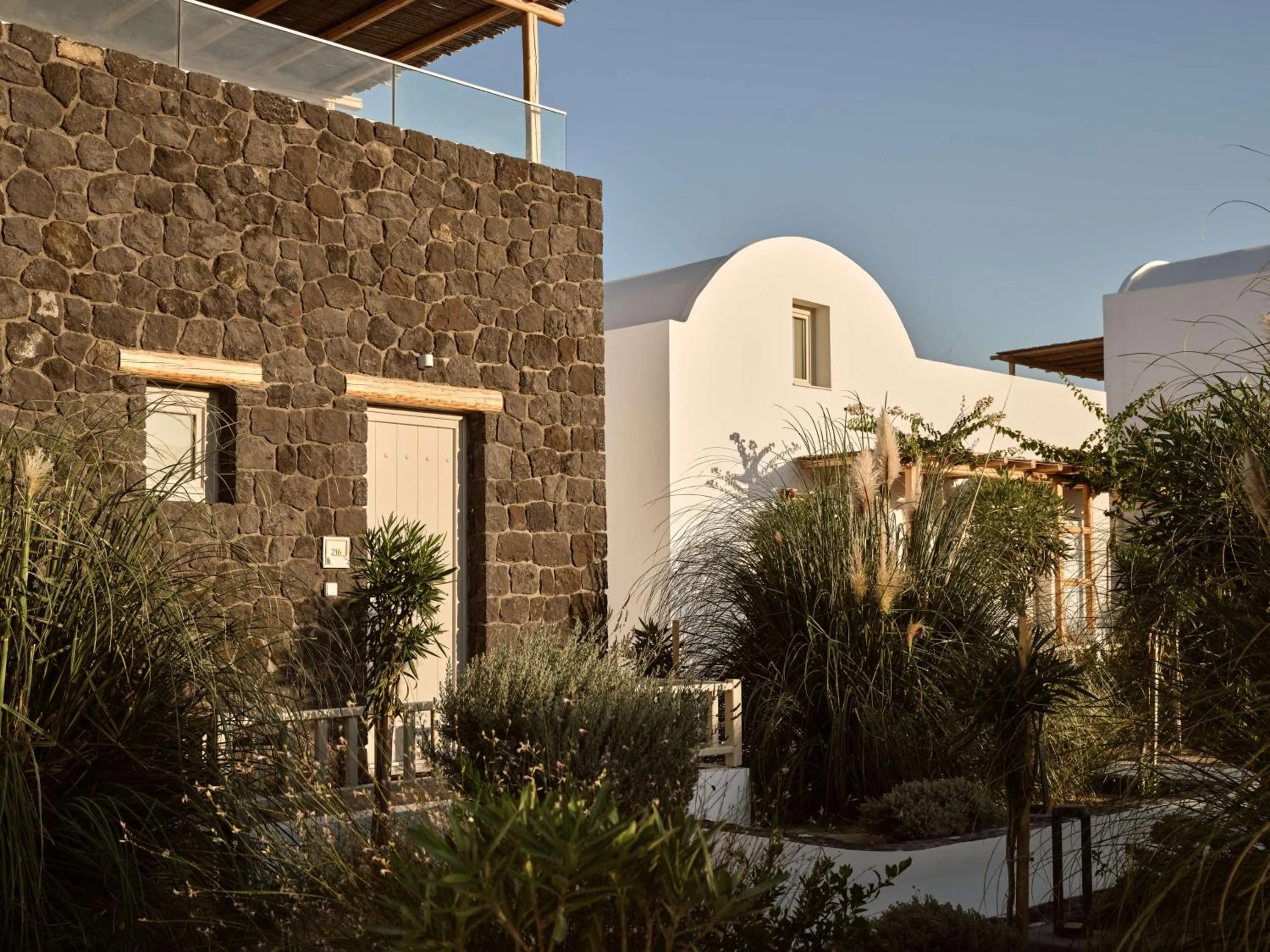 Property building in Sea Breeze Santorini Beach Resort, Curio By Hilton