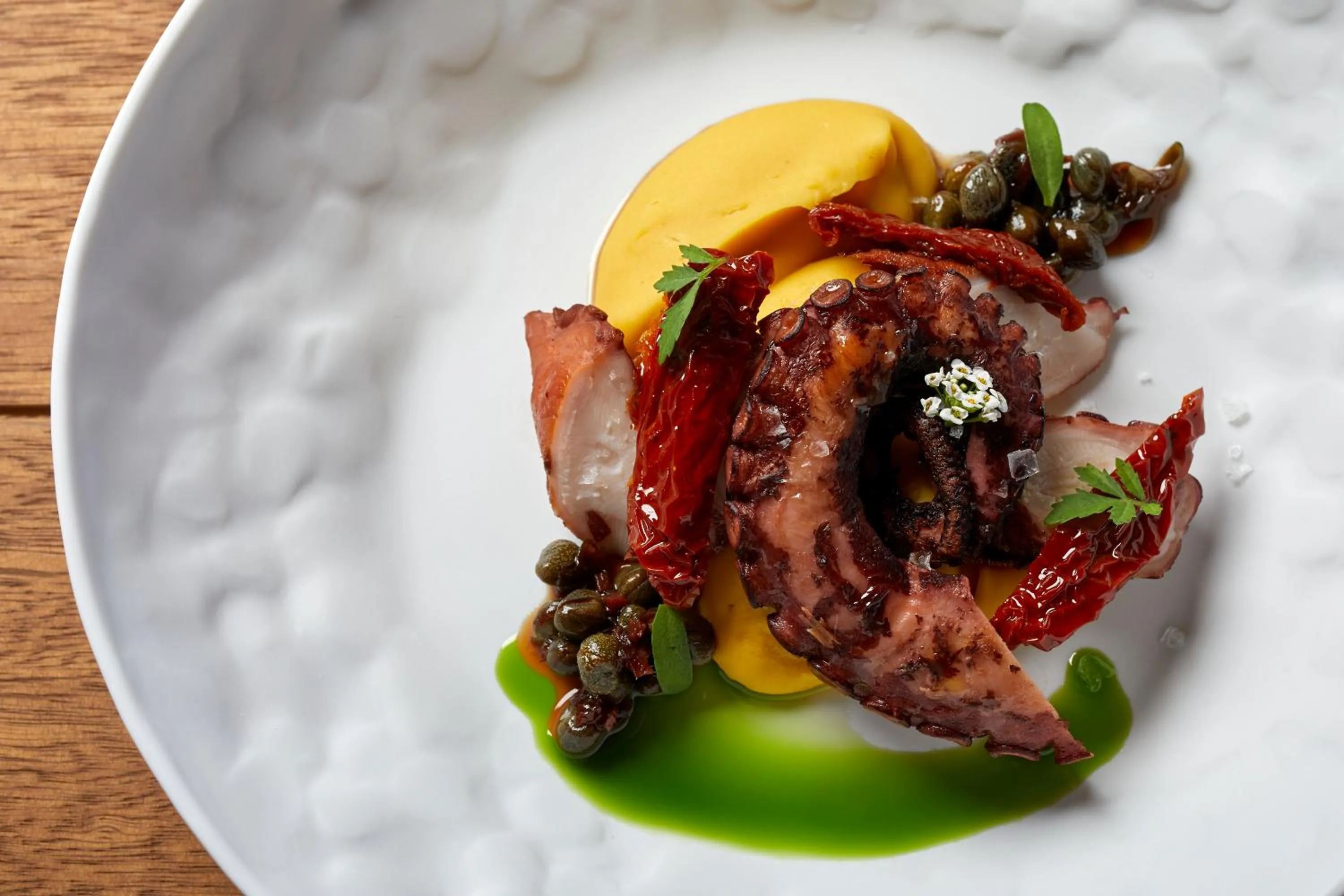 Breakfast in Sea Breeze Santorini Beach Resort, Curio By Hilton