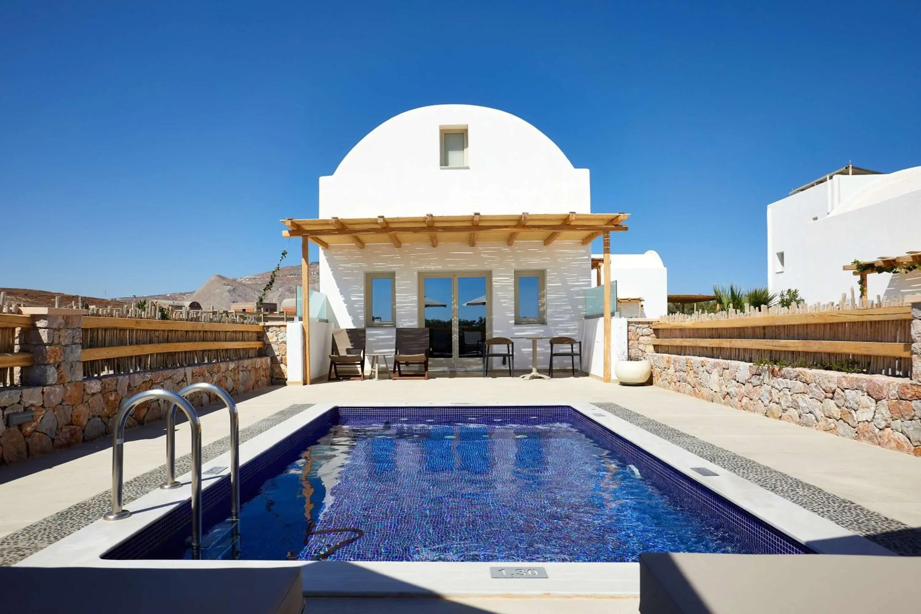 King Duplex Suite with Pool in Sea Breeze Santorini Beach Resort, Curio By Hilton King Duplex Suite with Pool in Sea Breeze Santorini Beach Resort, Curio By Hilton