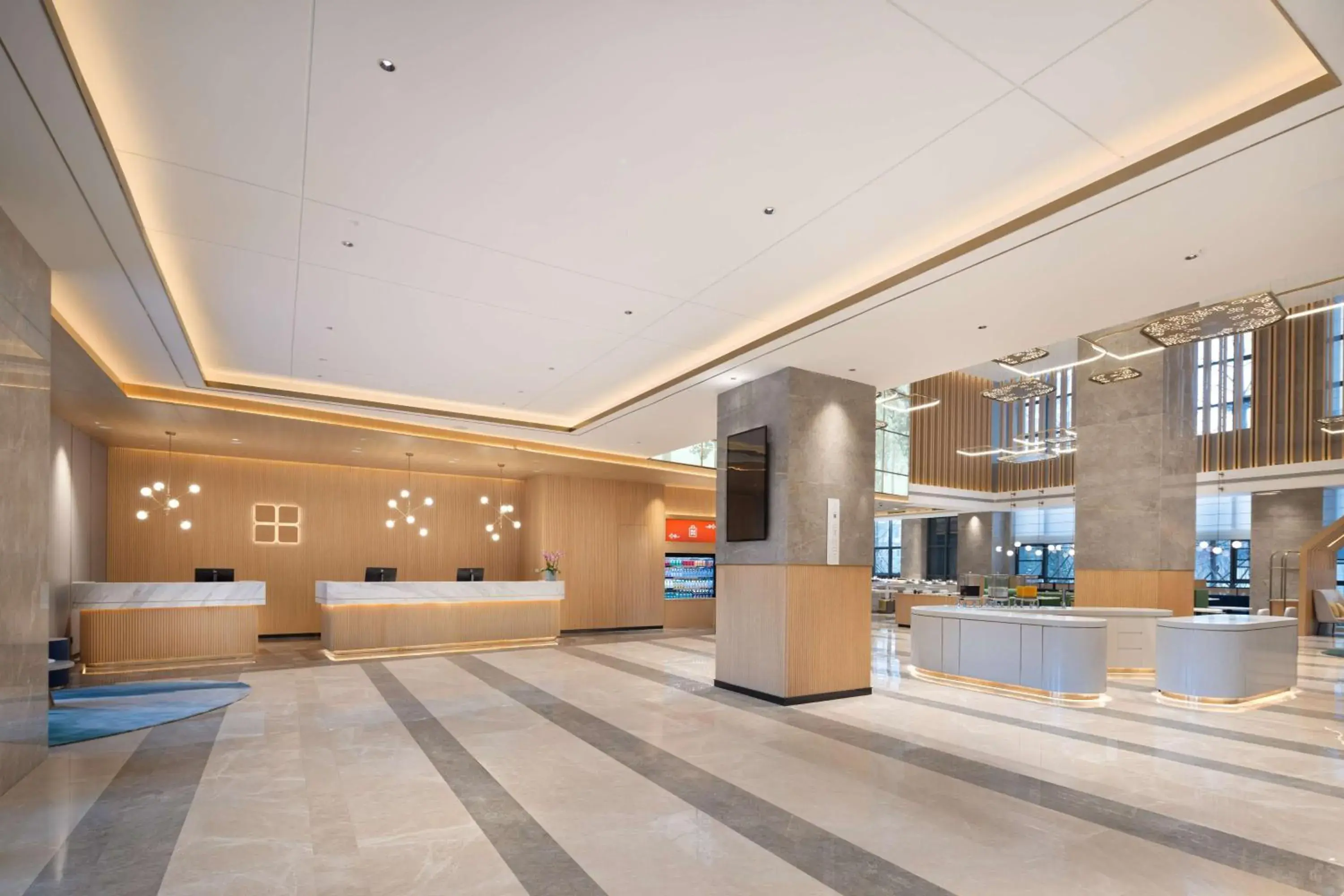 Lobby or reception in Hilton Garden Inn Rizhao High-Tech Zone Lobby or reception in Hilton Garden Inn Rizhao High-Tech Zone