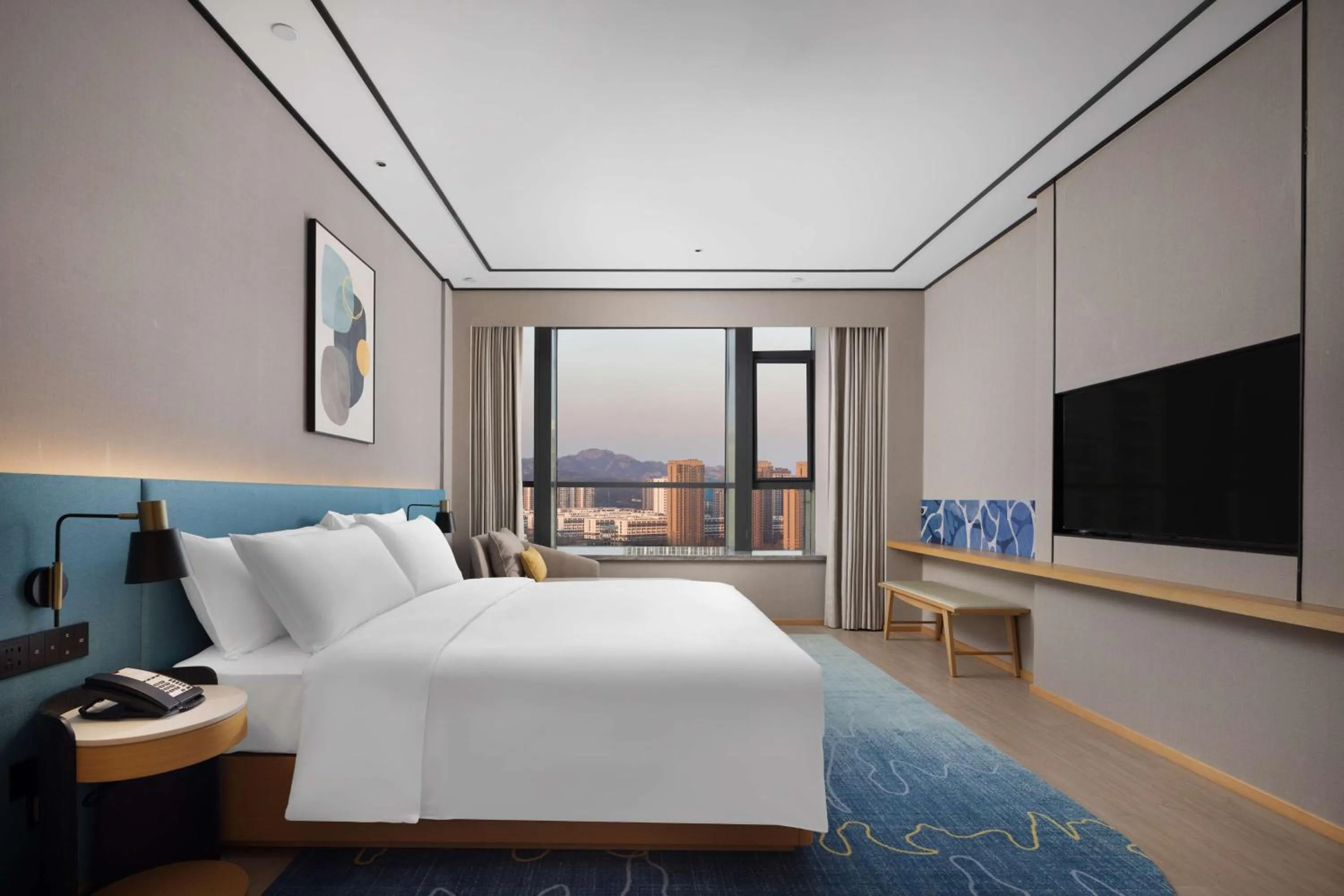 Bed in Hilton Garden Inn Rizhao High-Tech Zone