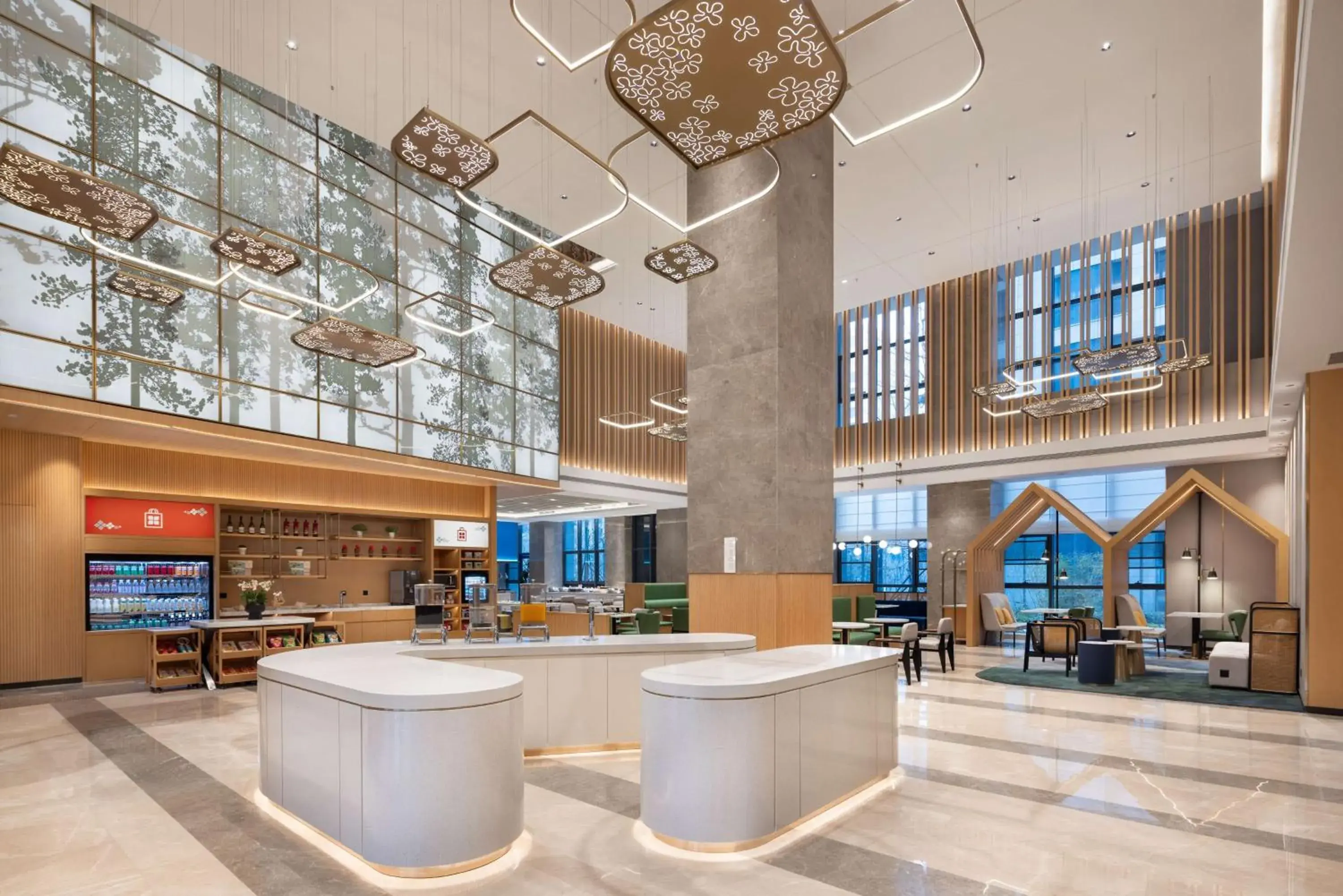 Lobby or reception in Hilton Garden Inn Rizhao High-Tech Zone Lobby or reception in Hilton Garden Inn Rizhao High-Tech Zone