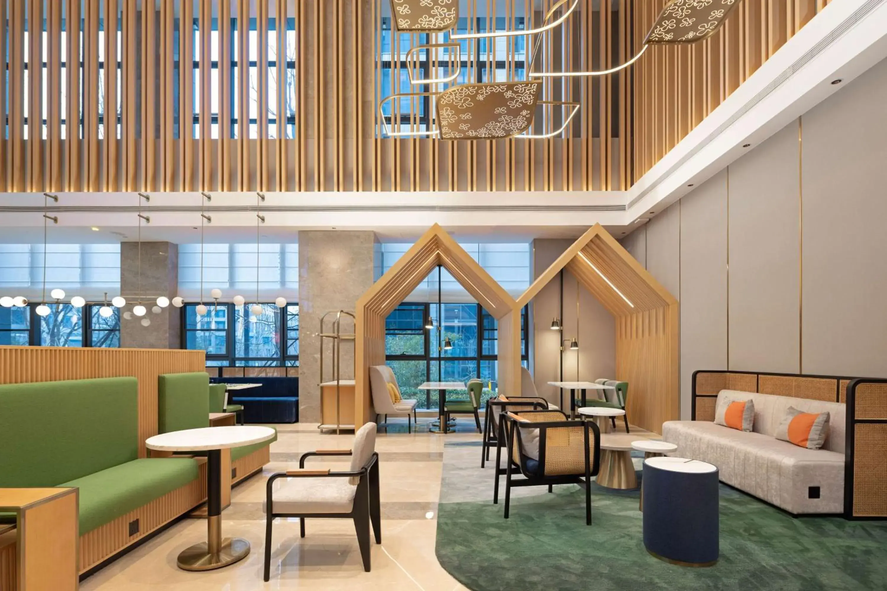 Lobby or reception in Hilton Garden Inn Rizhao High-Tech Zone Lobby or reception in Hilton Garden Inn Rizhao High-Tech Zone