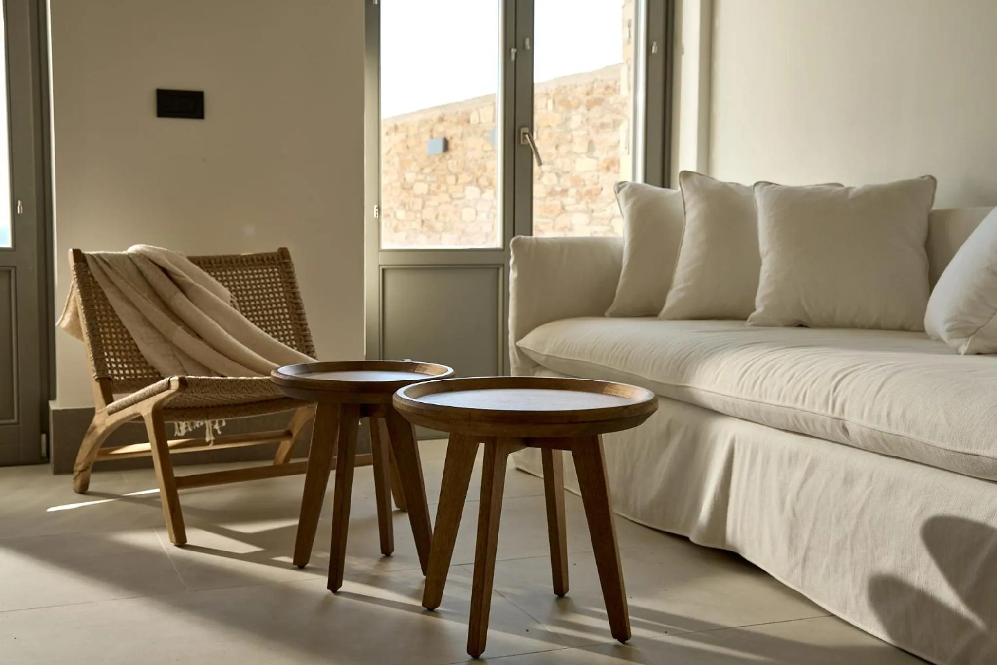 Living room in Ios Grand Pool Suites