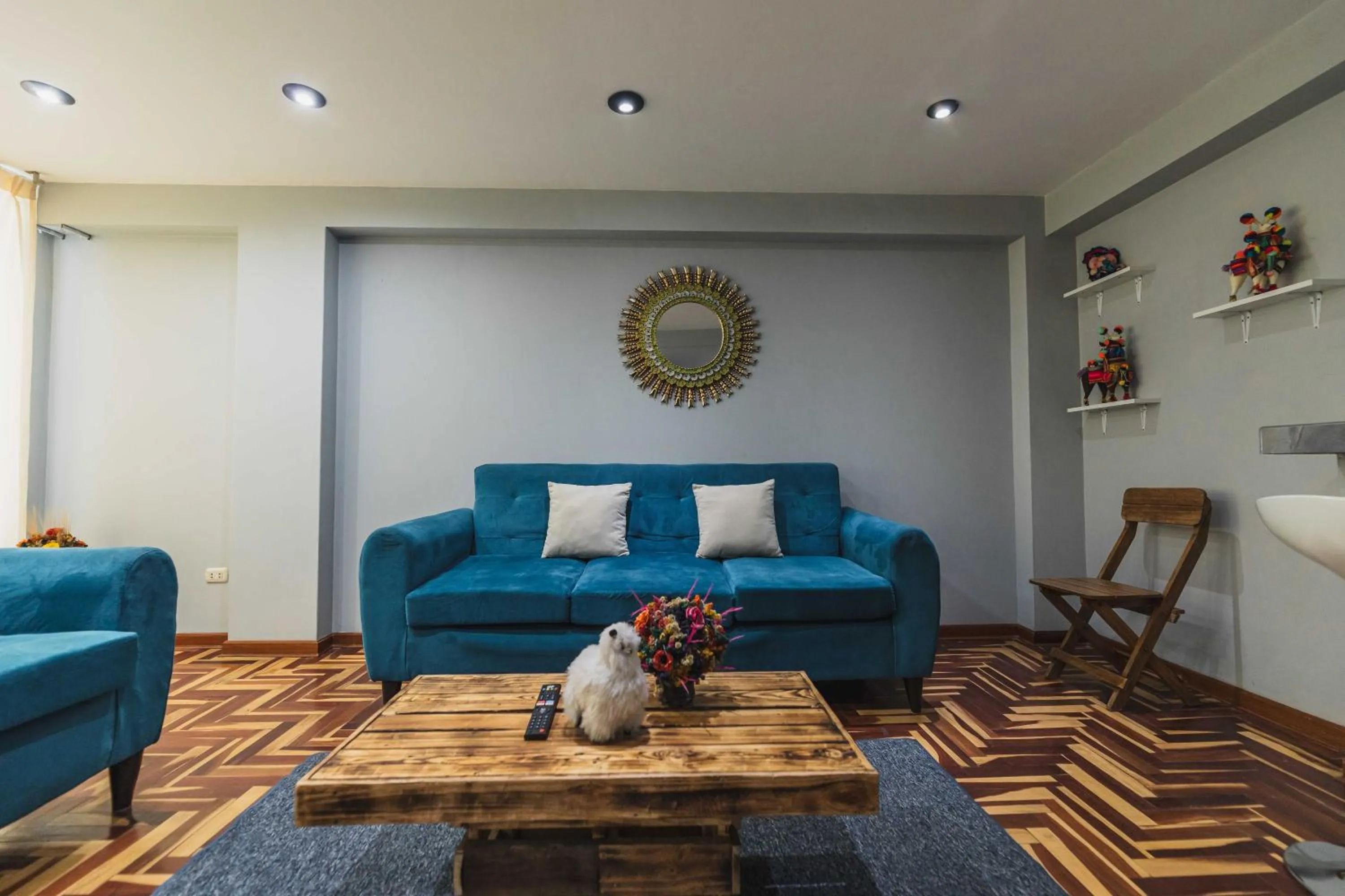 Living room in San Pedro Apartments