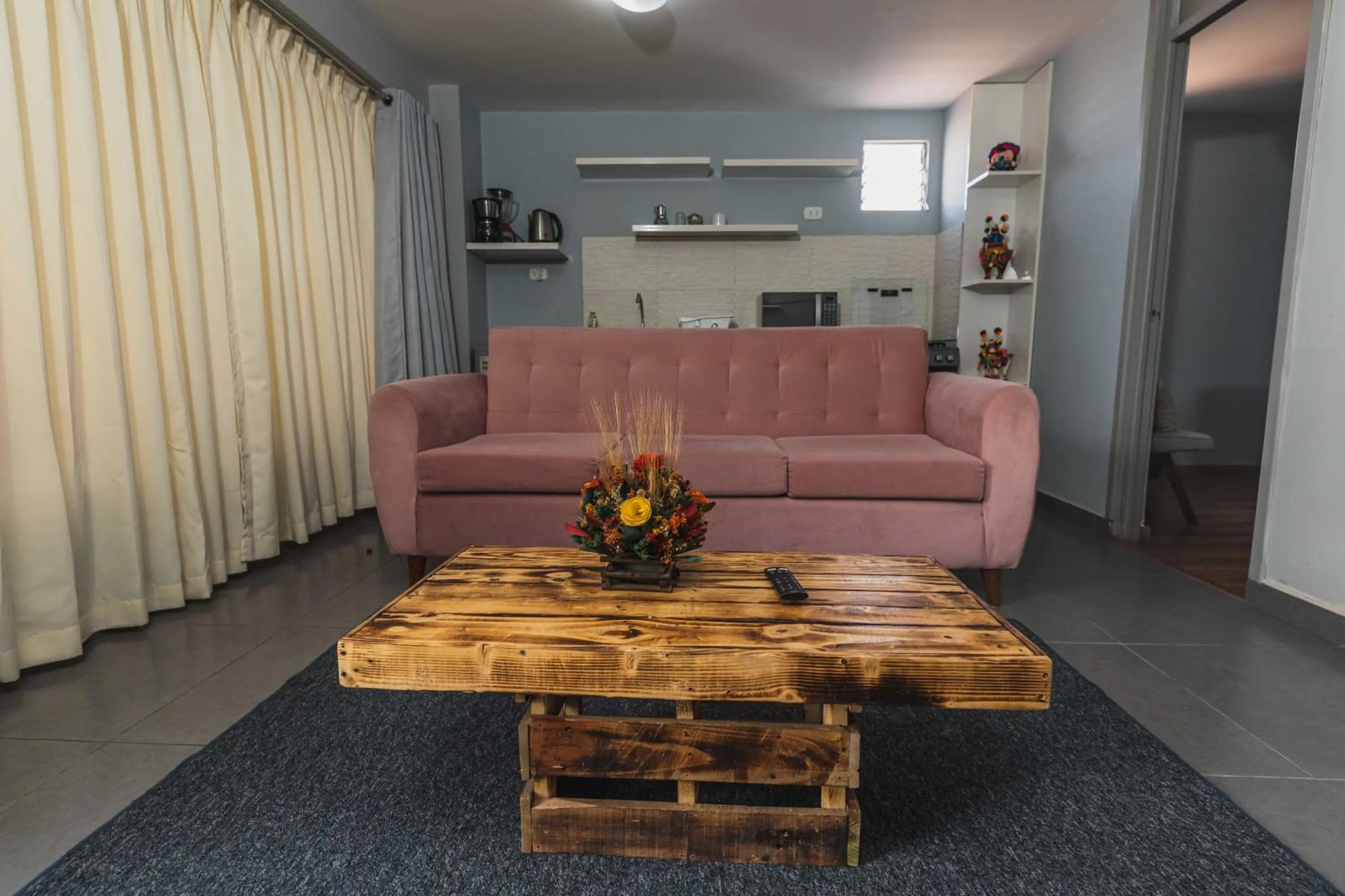 Living room in San Pedro Apartments