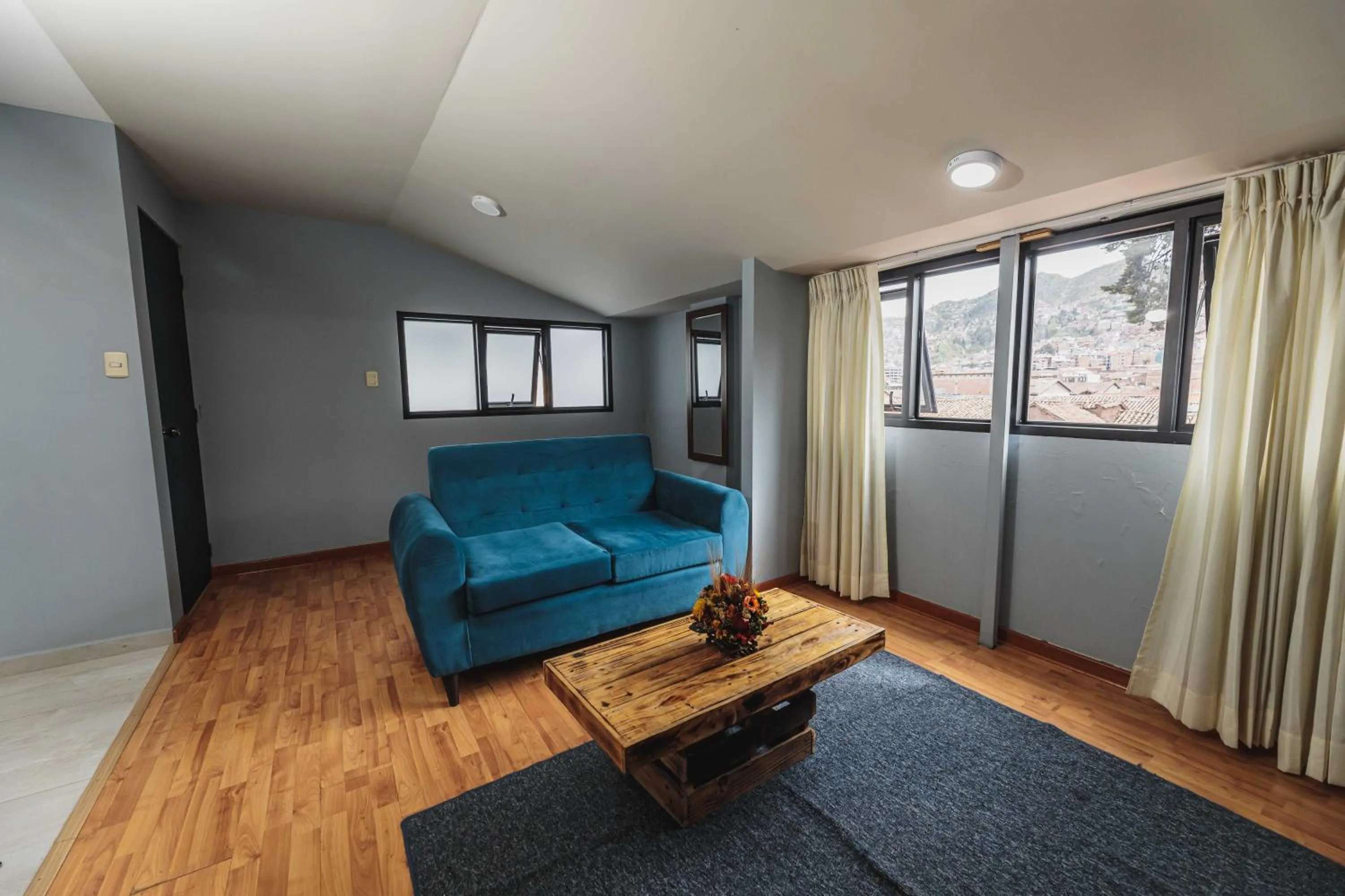 Living room in San Pedro Apartments