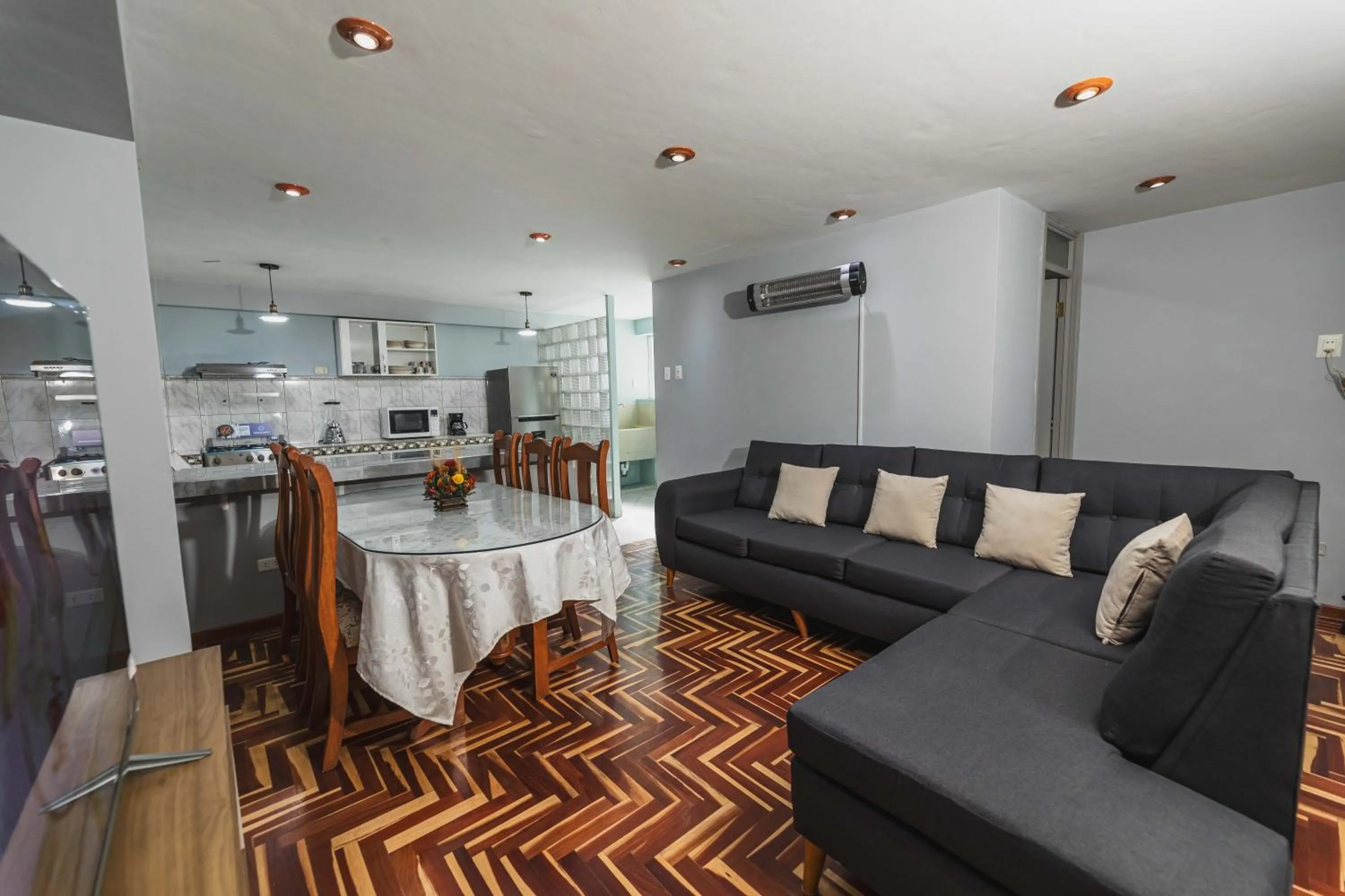 Living room in San Pedro Apartments