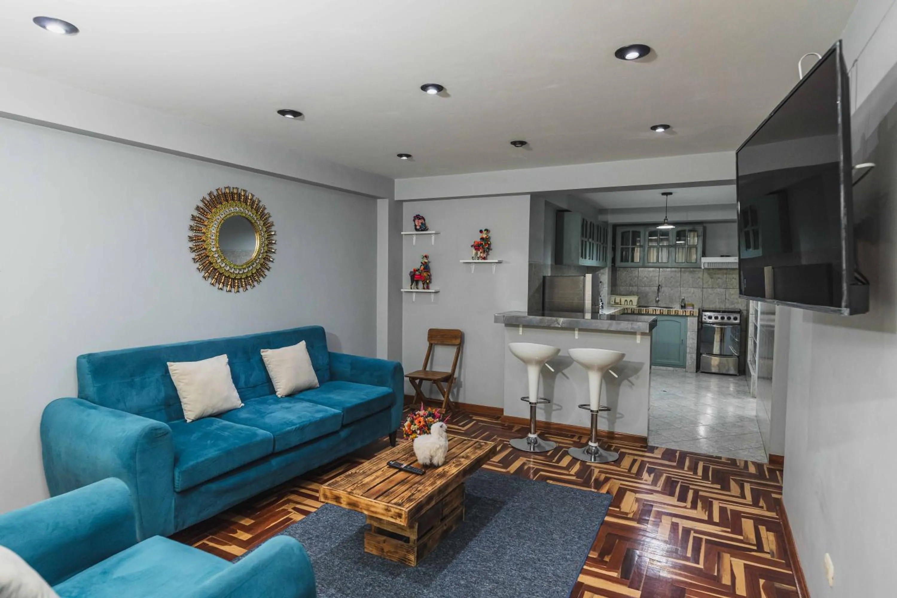 Living room in San Pedro Apartments