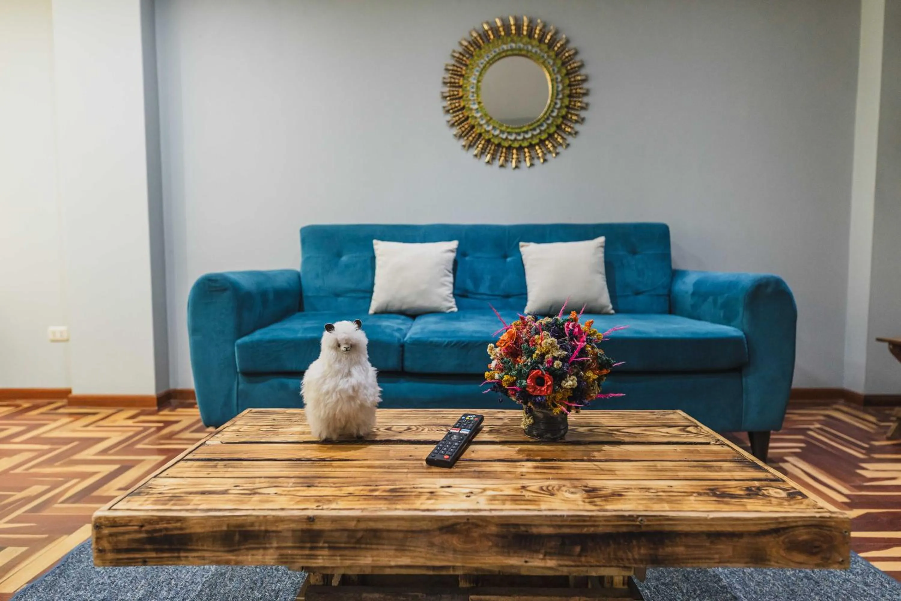 Living room in San Pedro Apartments