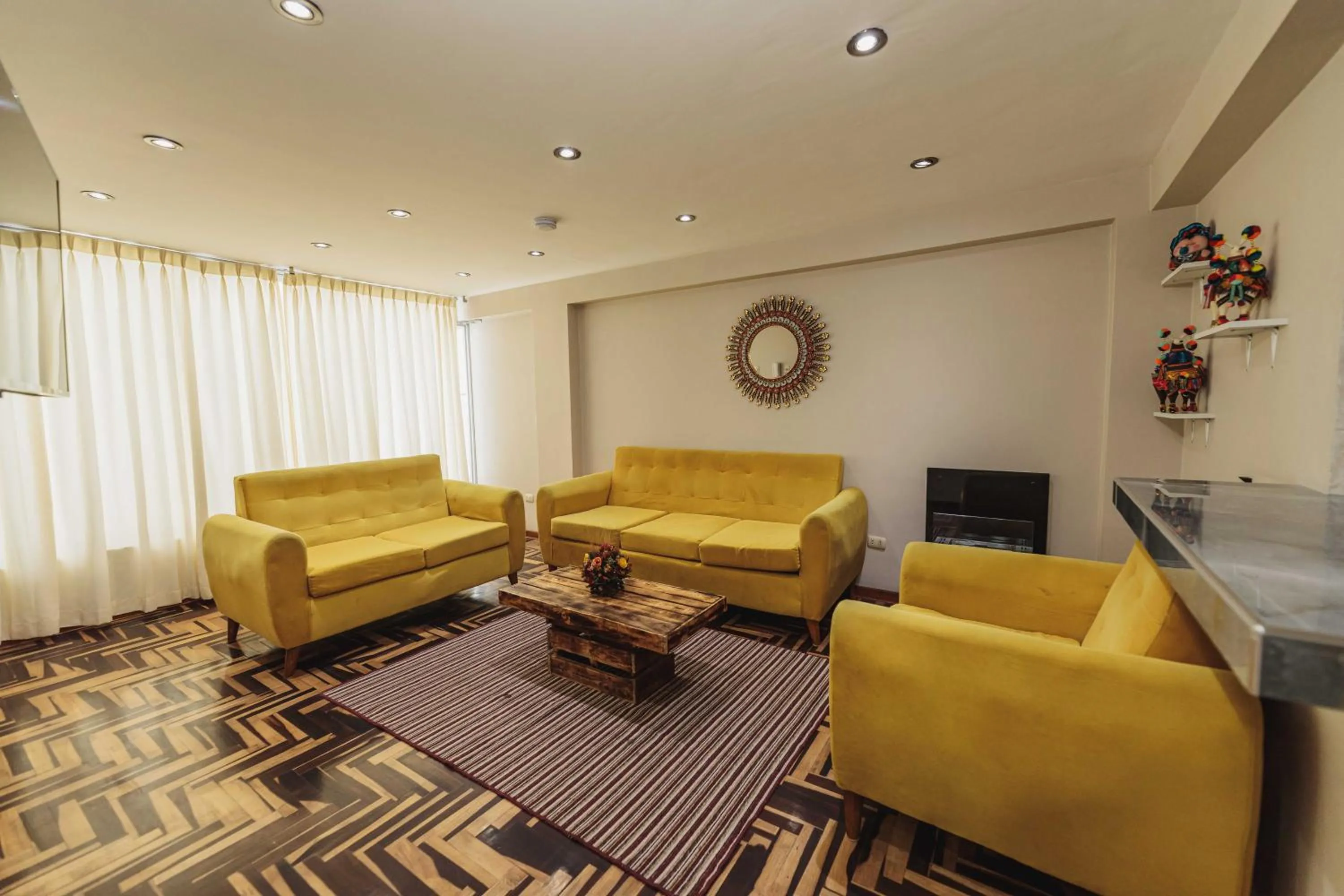 Living room in San Pedro Apartments