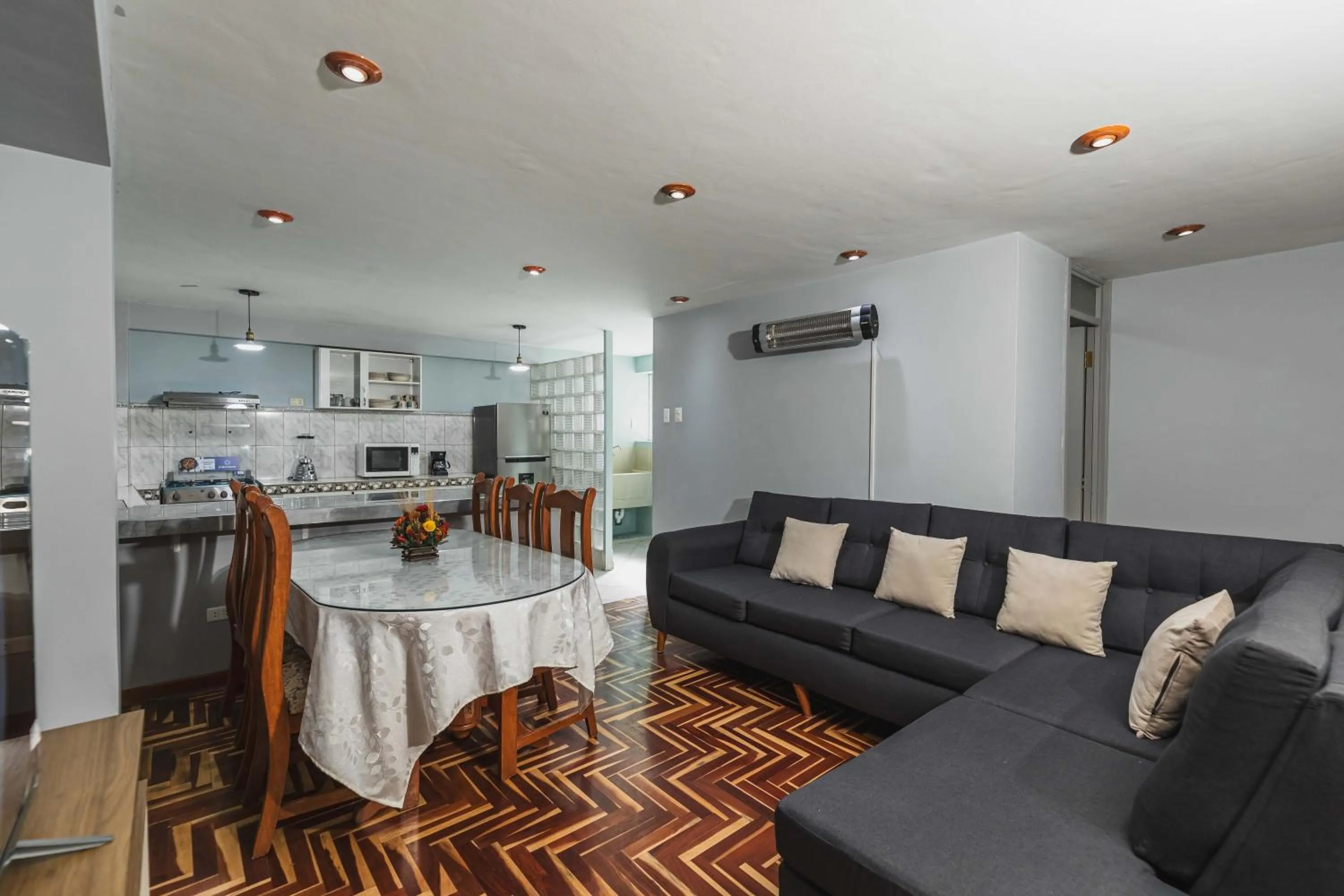 Living room in San Pedro Apartments