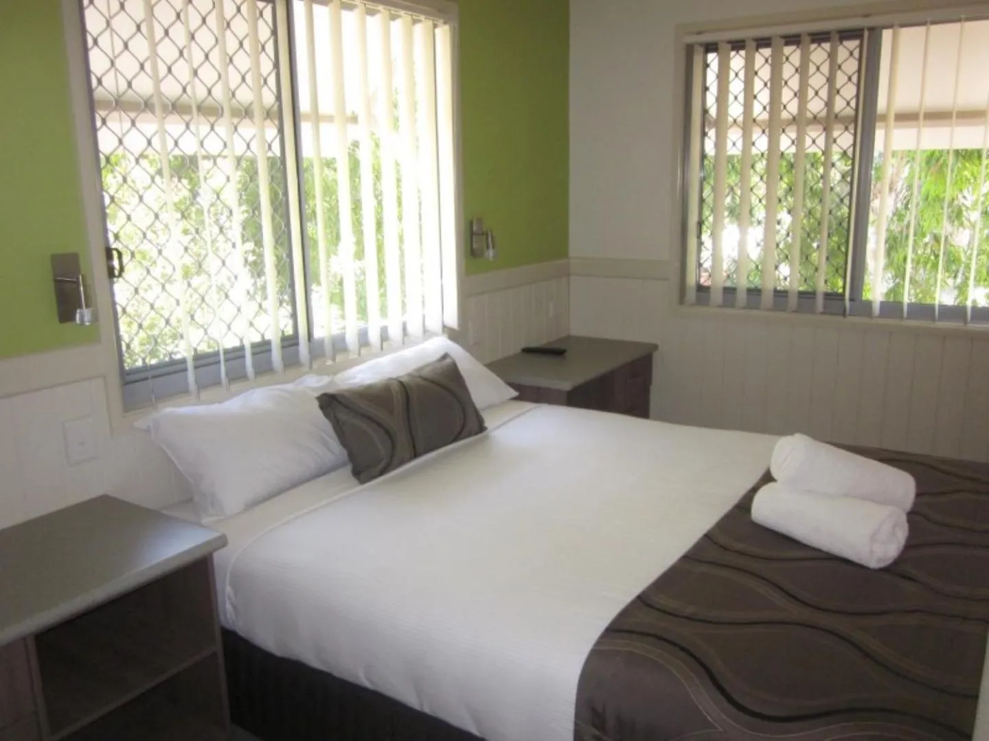 Bed in Reflections Moonee Beach - Holiday Park