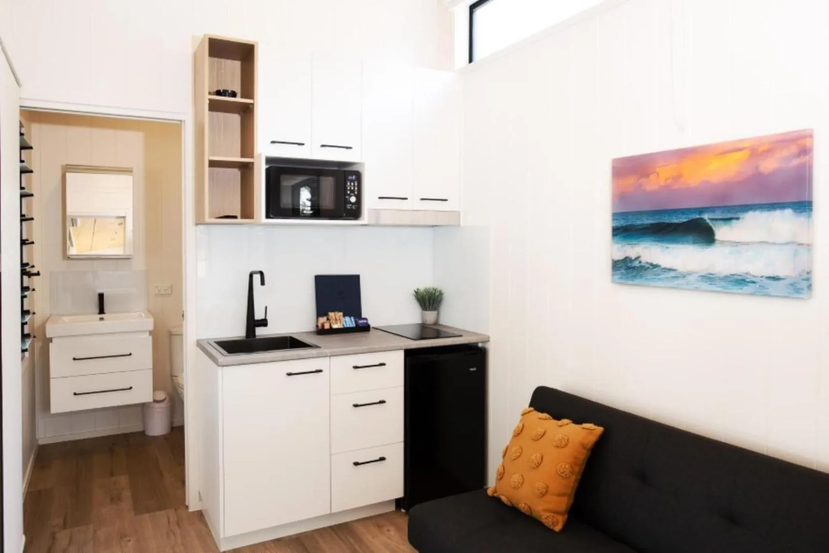 Kitchen or kitchenette in Reflections Moonee Beach - Holiday Park