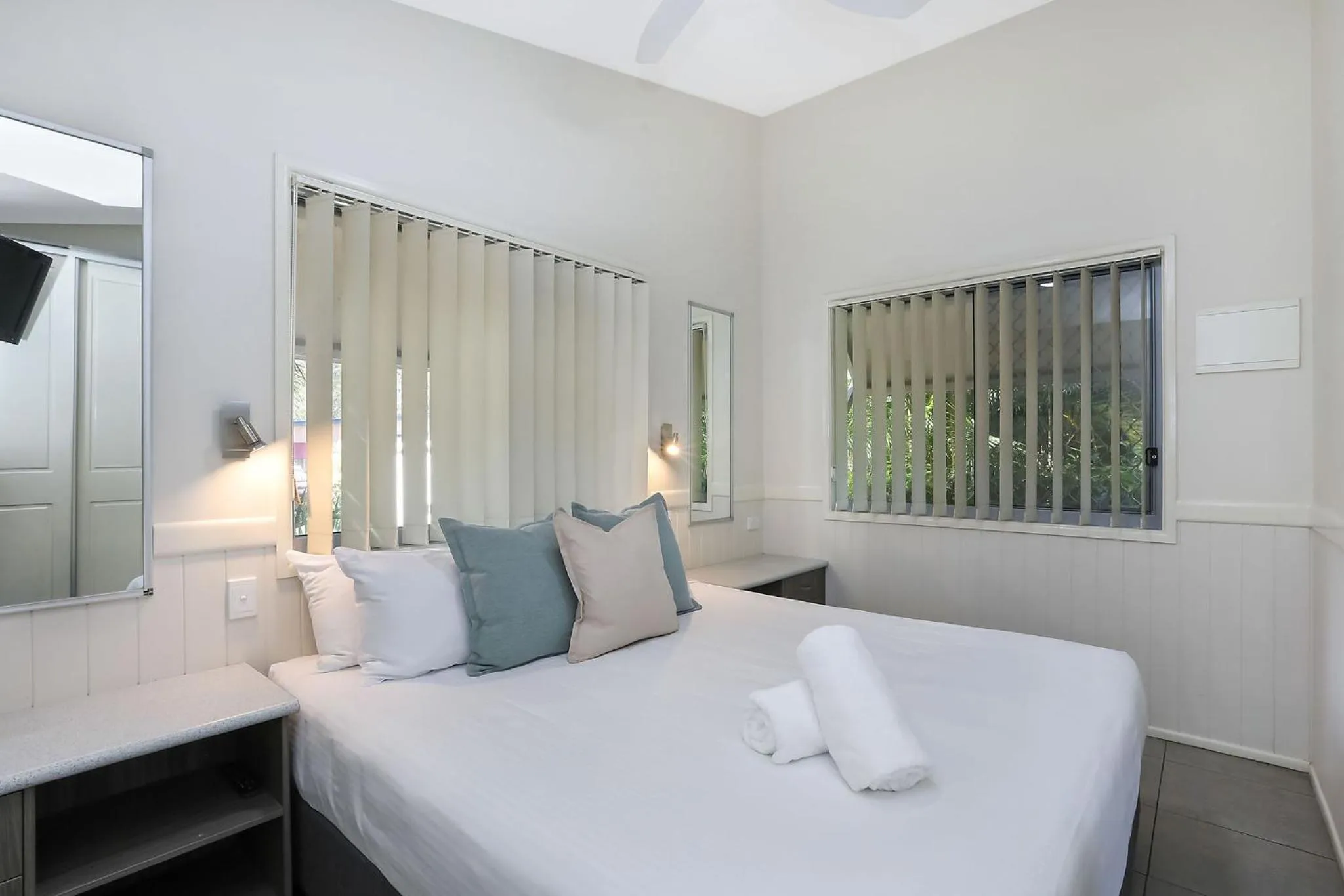 Bed in Reflections Moonee Beach - Holiday Park