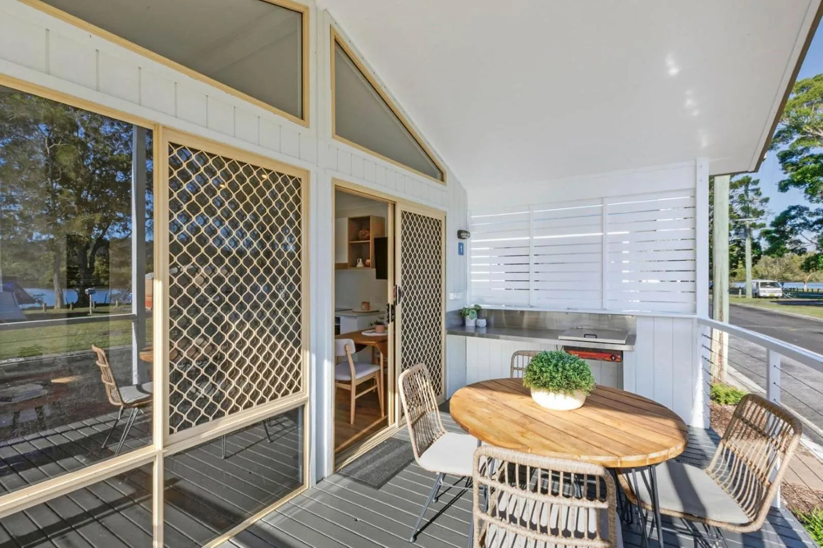 Balcony/Terrace in Reflections Ferry Reserve - Holiday Park