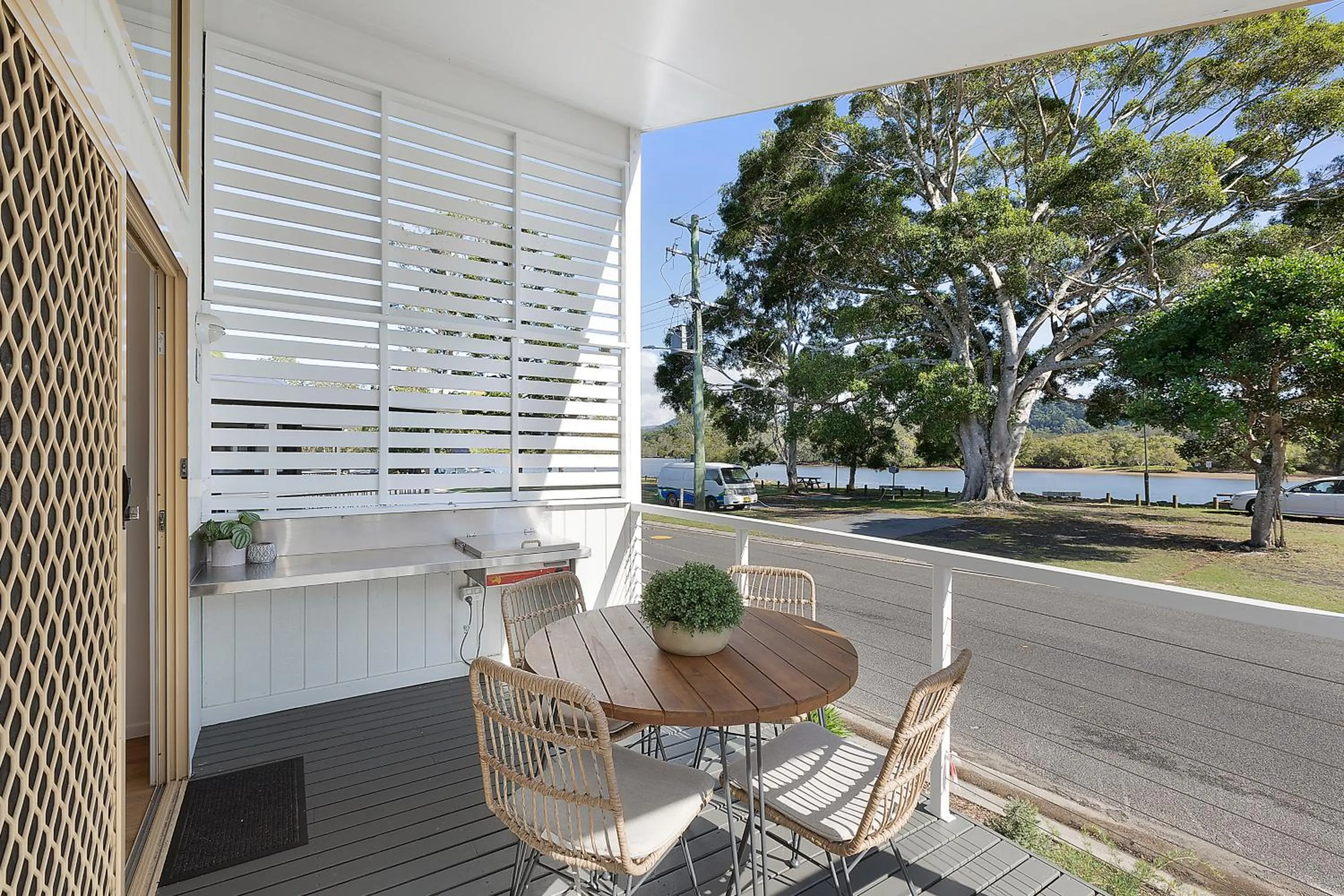 Balcony/Terrace in Reflections Ferry Reserve - Holiday Park