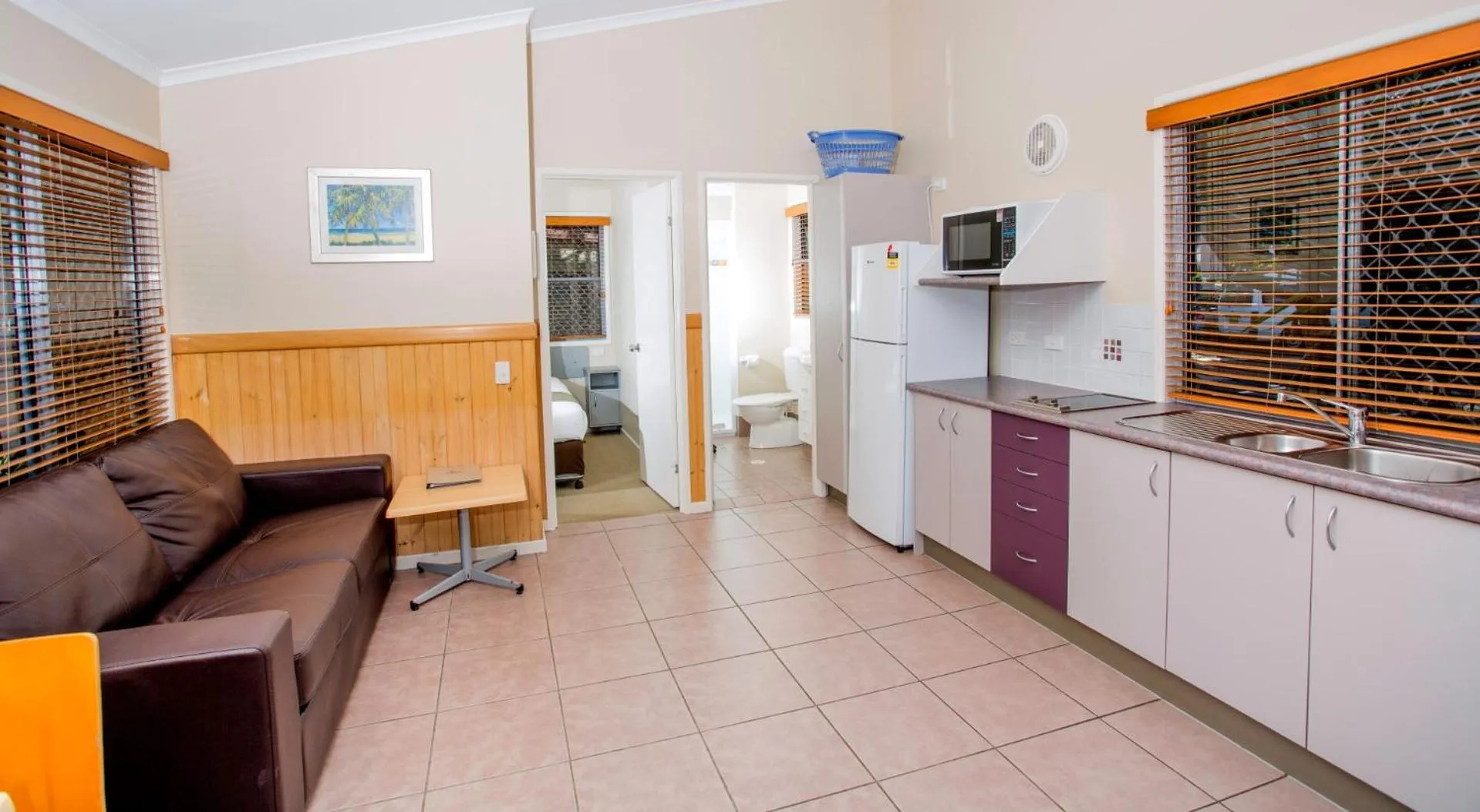 Seating area in Reflections Brunswick Head - Holiday Park