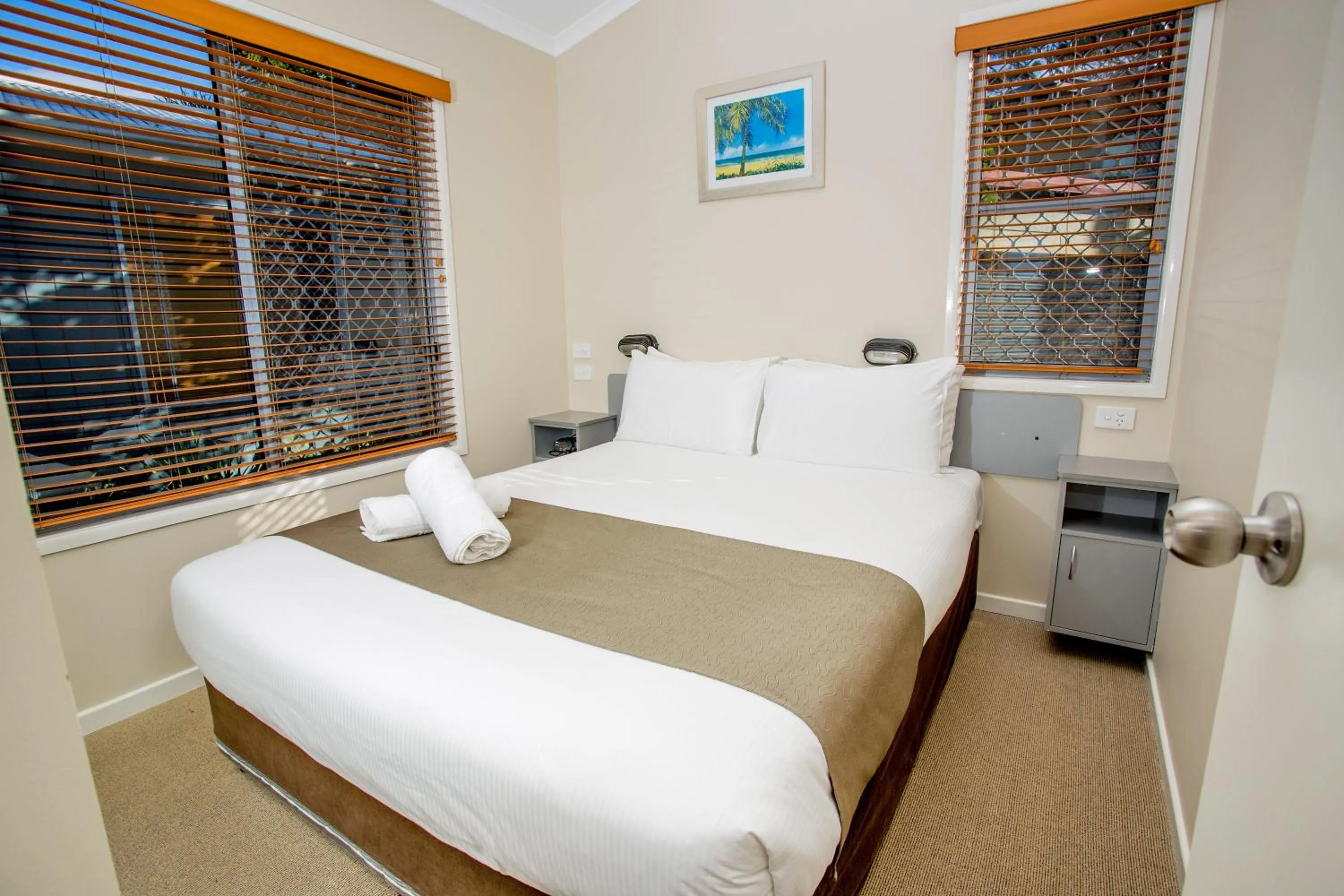 Bedroom, Bed in Reflections Brunswick Head - Holiday Park