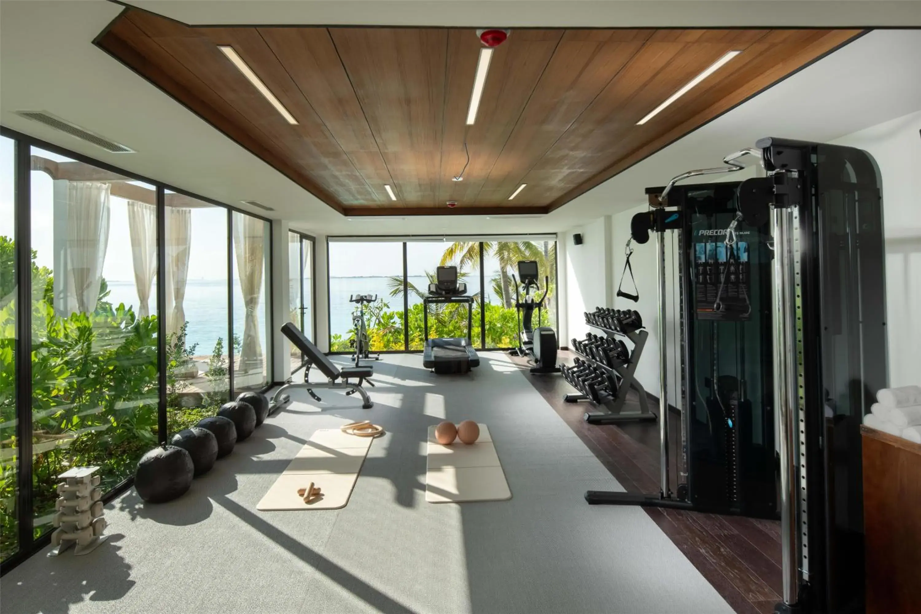Fitness centre/facilities in Hilton Maldives Amingiri Resort & Spa Fitness centre/facilities in Hilton Maldives Amingiri Resort & Spa
