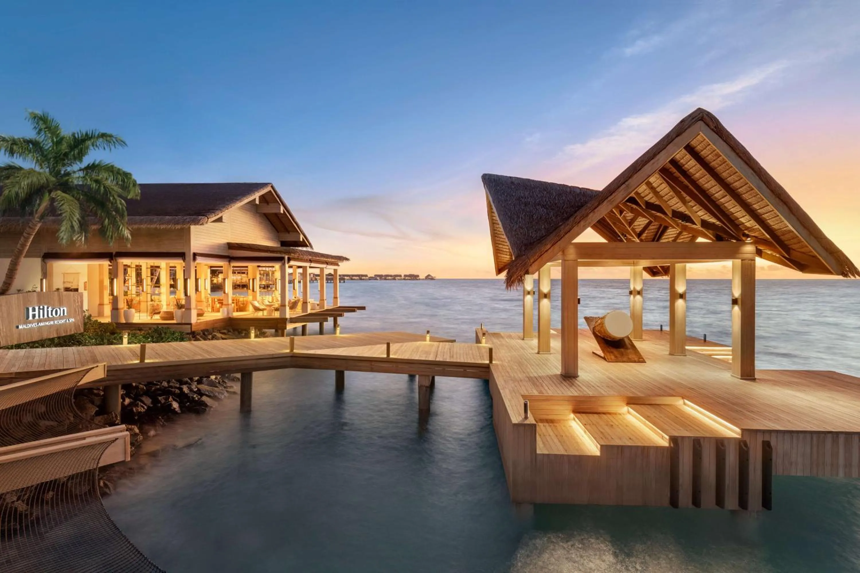 Property building in Hilton Maldives Amingiri Resort & Spa