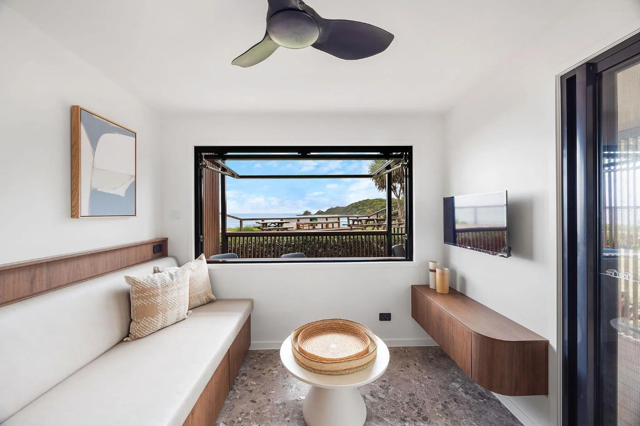 Seating area in Reflections Byron Bay - Holiday Park