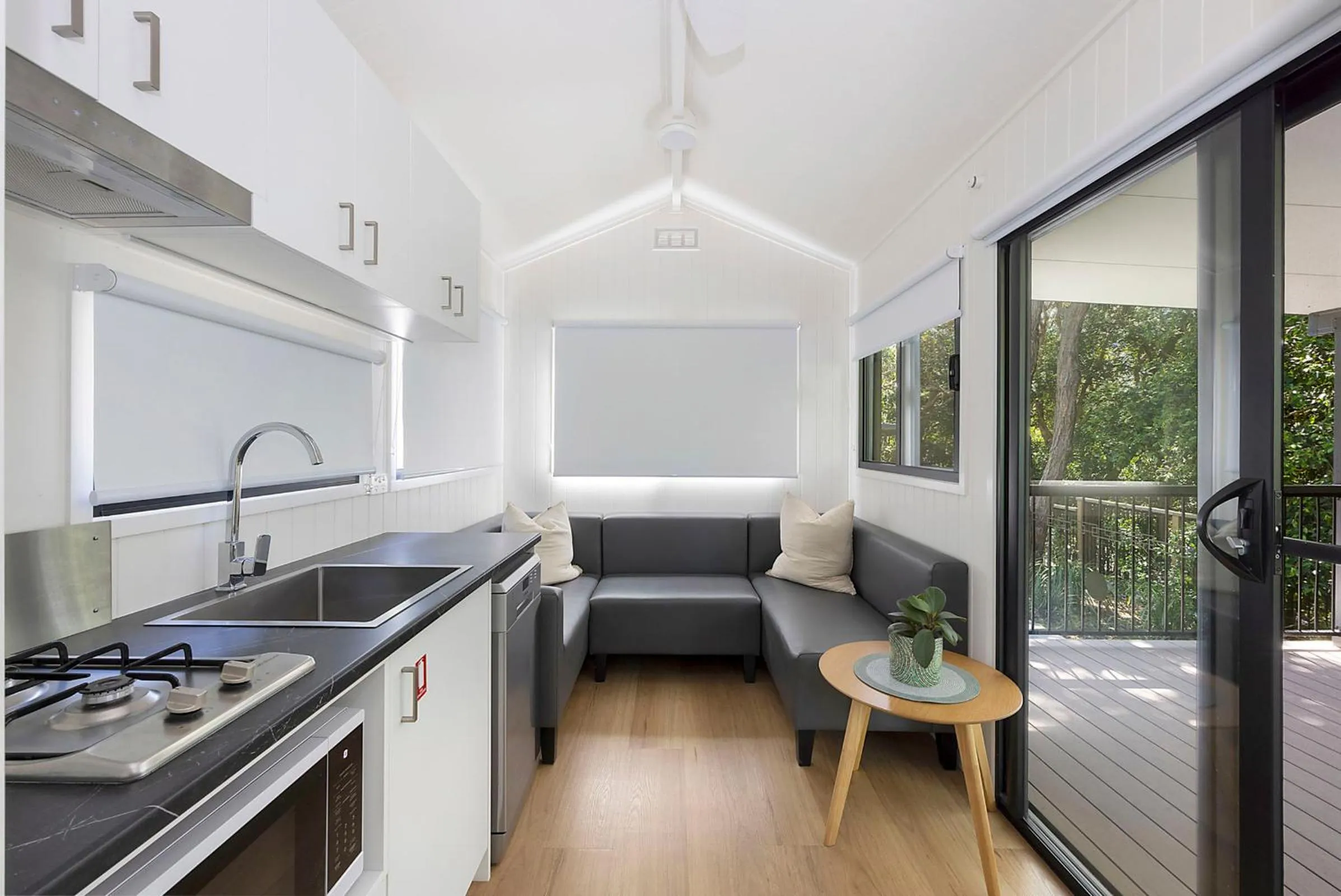 Living room in Reflections Byron Bay - Holiday Park