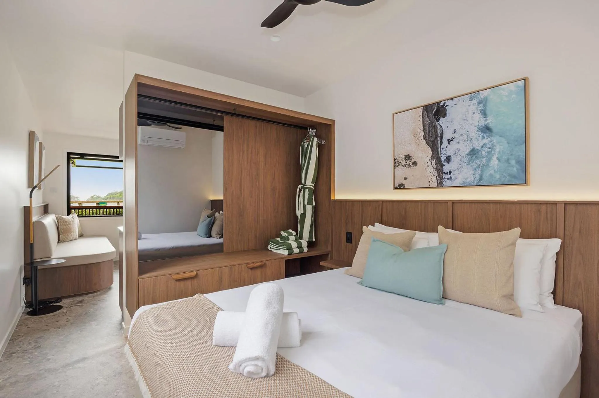 Bedroom, Bed in Reflections Byron Bay - Holiday Park