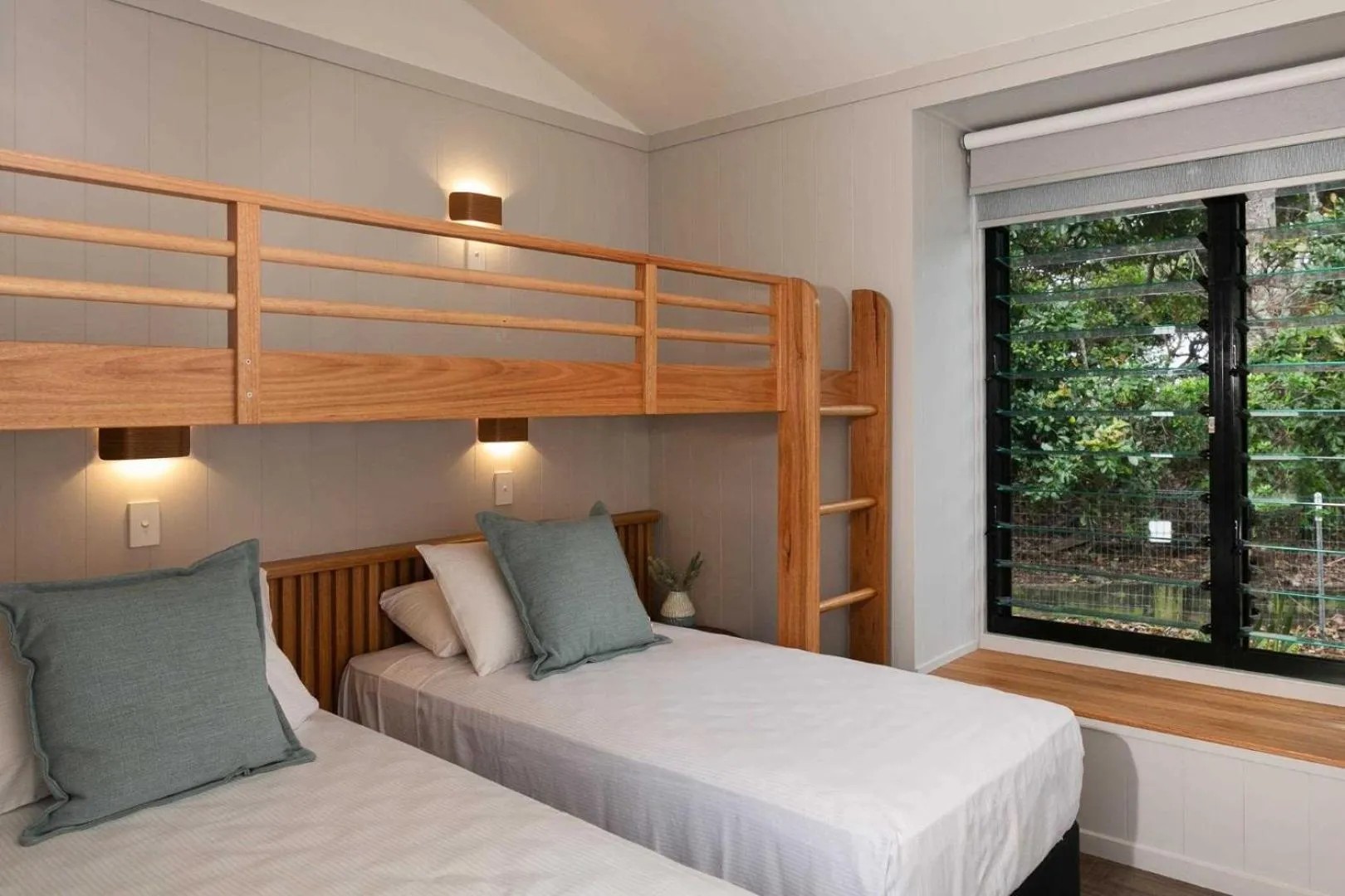 Bedroom, Bed in Reflections Byron Bay - Holiday Park