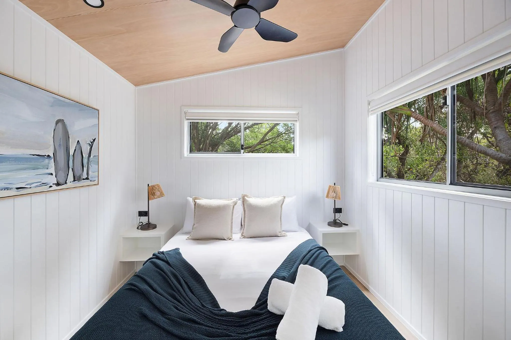 Bedroom, Bed in Reflections Lennox Head - Holiday Park