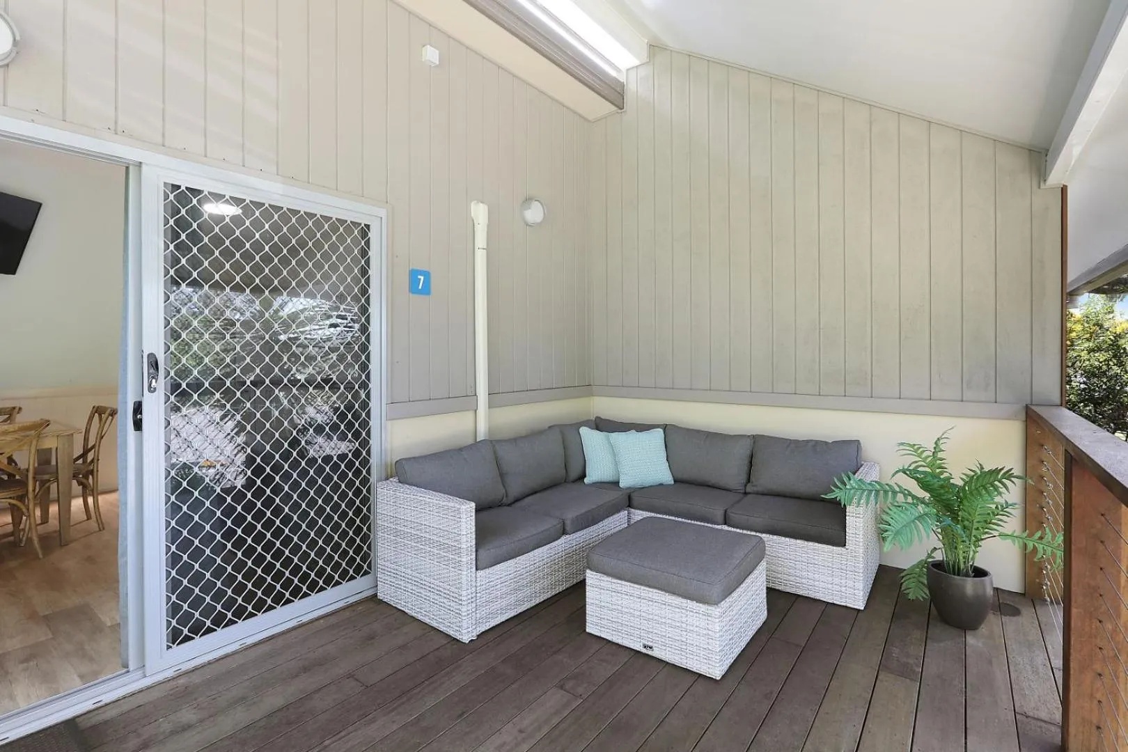 Balcony/Terrace in Reflections Corindi Beach - Holiday Park