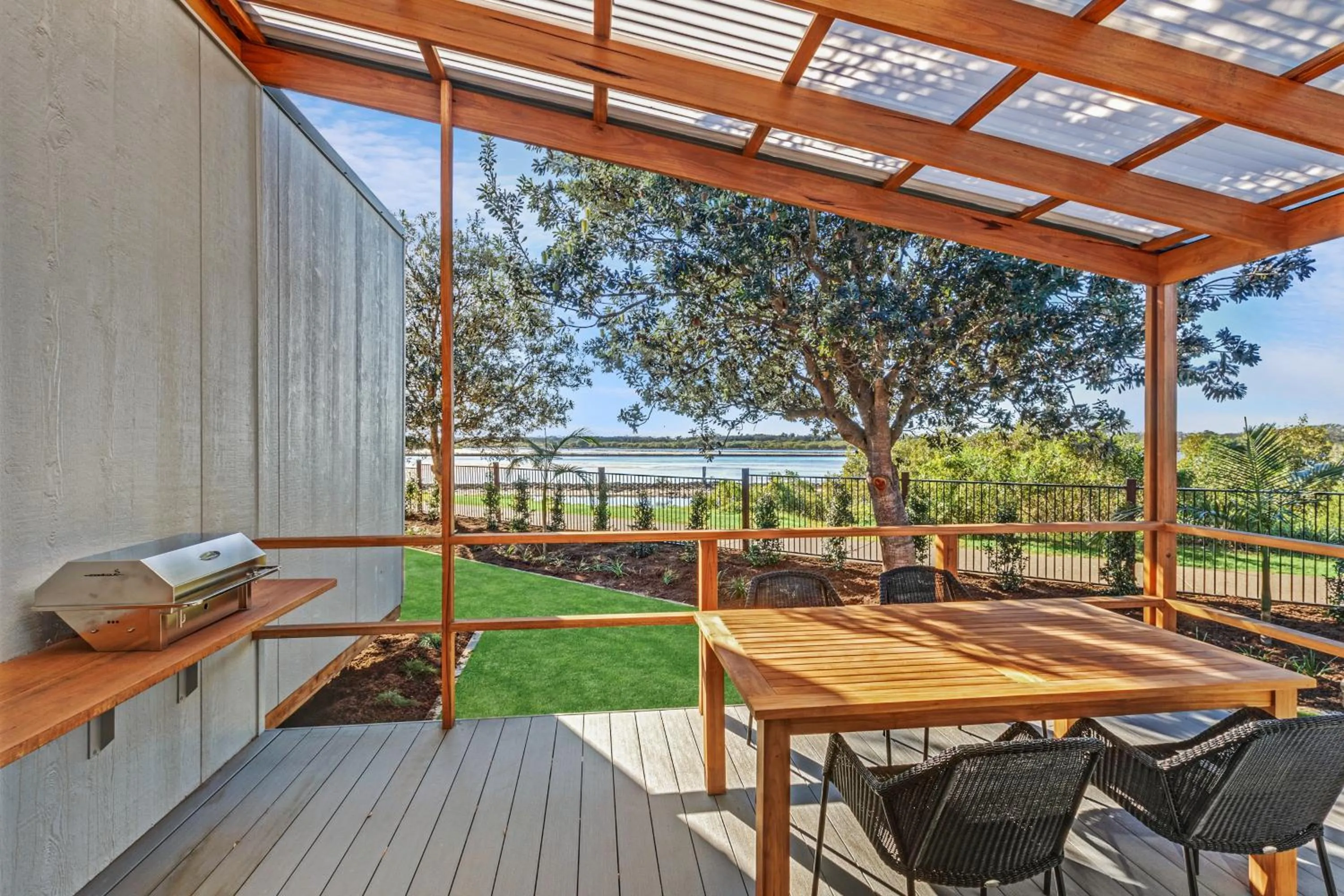 Balcony/Terrace in Reflections Urunga - Holiday Park