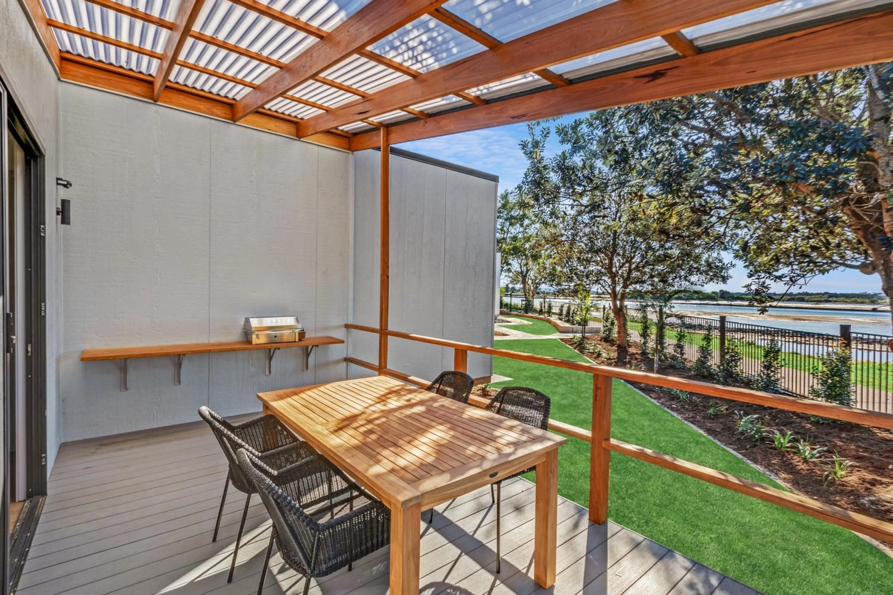 Balcony/Terrace in Reflections Urunga - Holiday Park