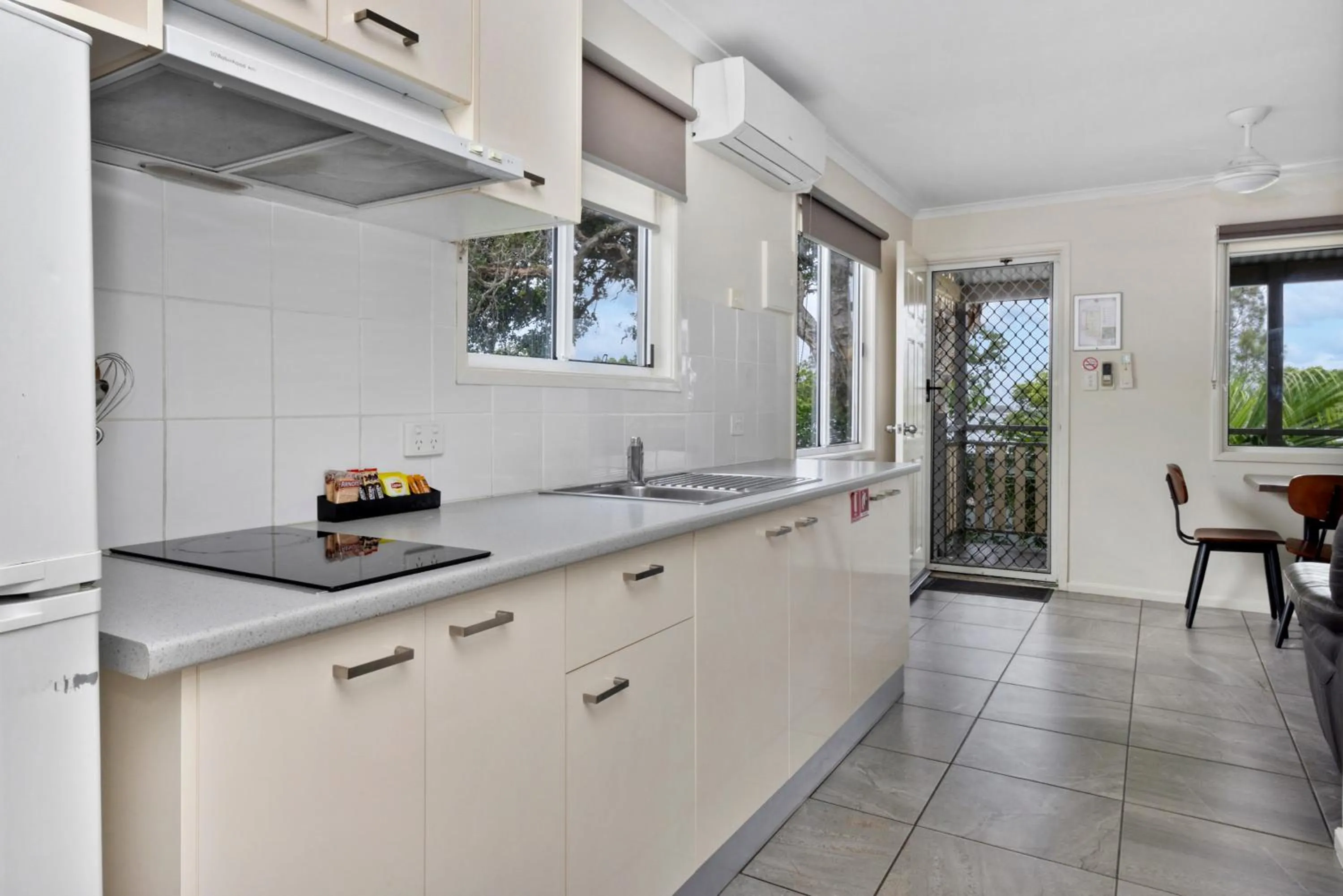 kitchen in Reflections Urunga - Holiday Park