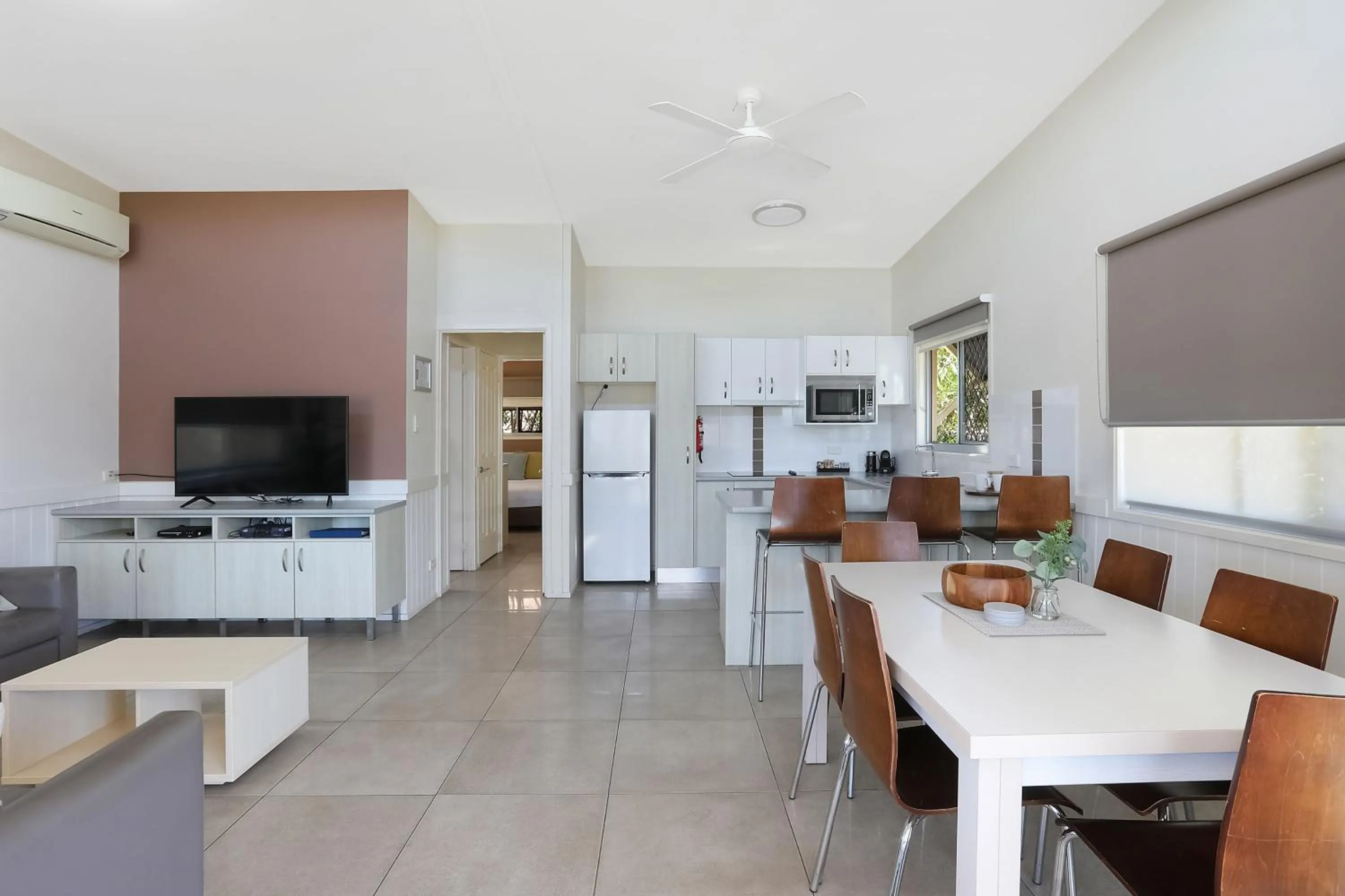 Dining area in Reflections Urunga - Holiday Park