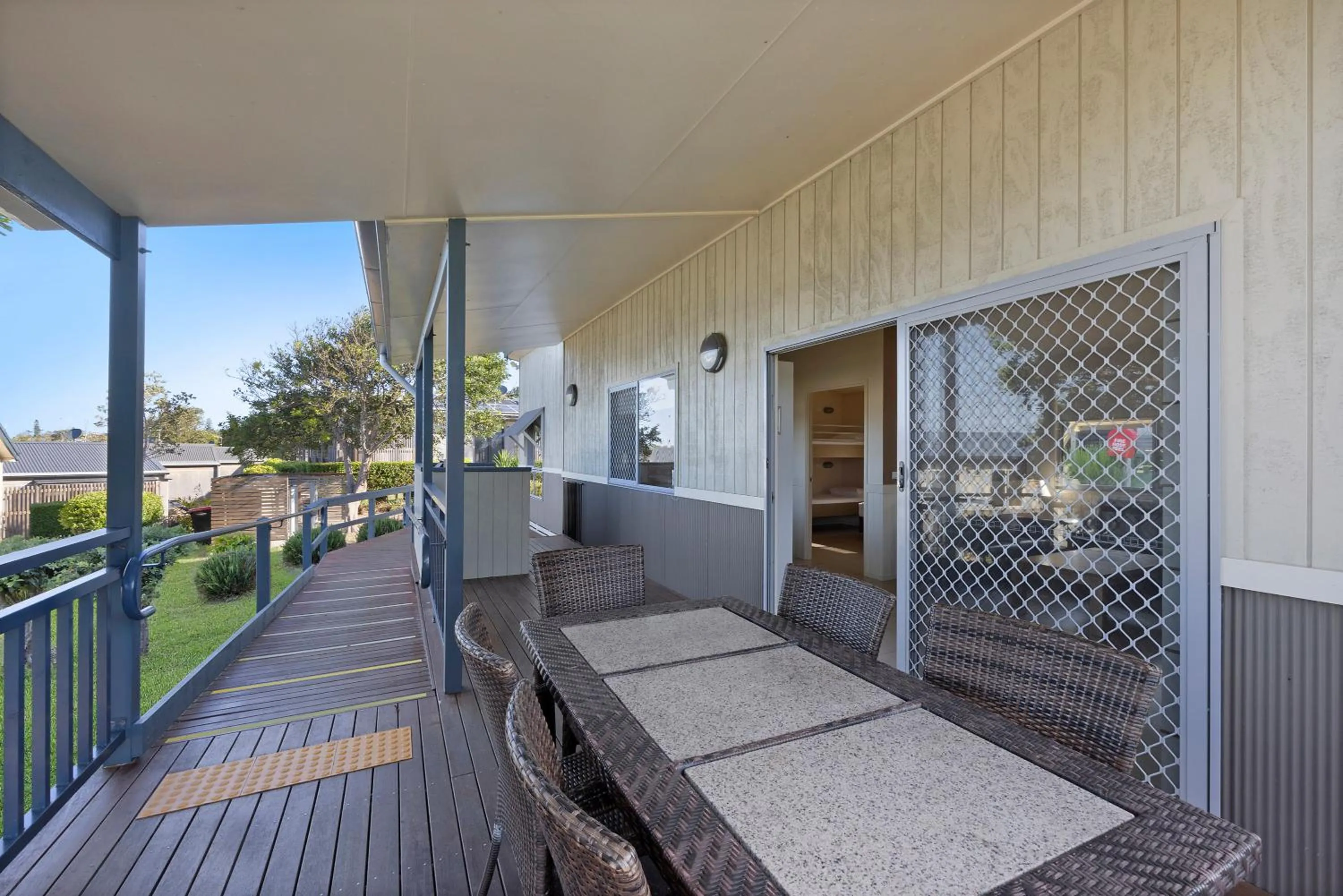 Patio in Reflections Bonny Hills - Holiday Park