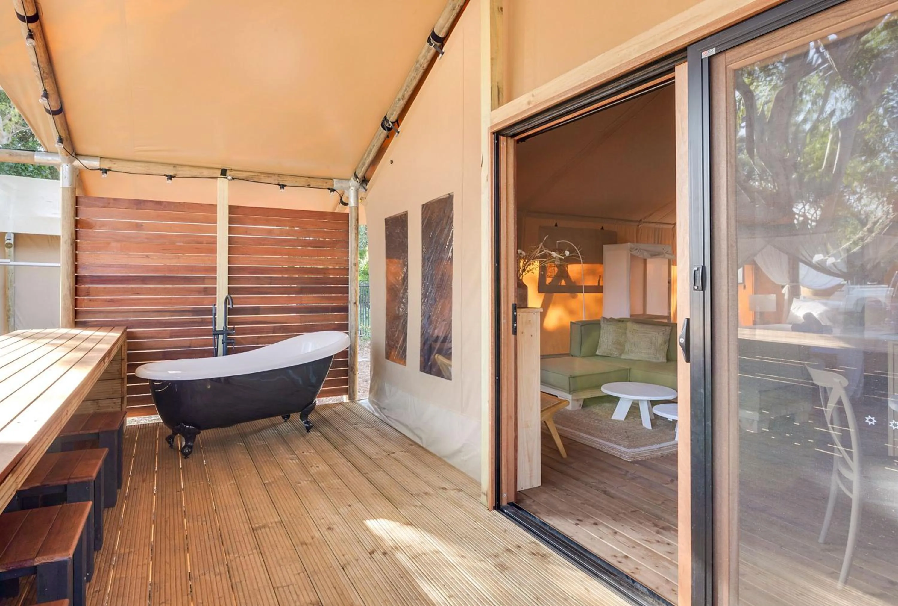 BBQ facilities in Reflections Bonny Hills - Holiday Park