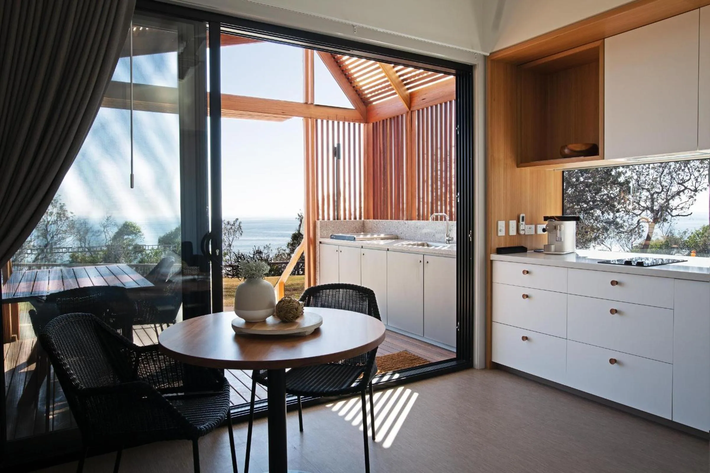 Dining area in Reflections Bonny Hills - Holiday Park