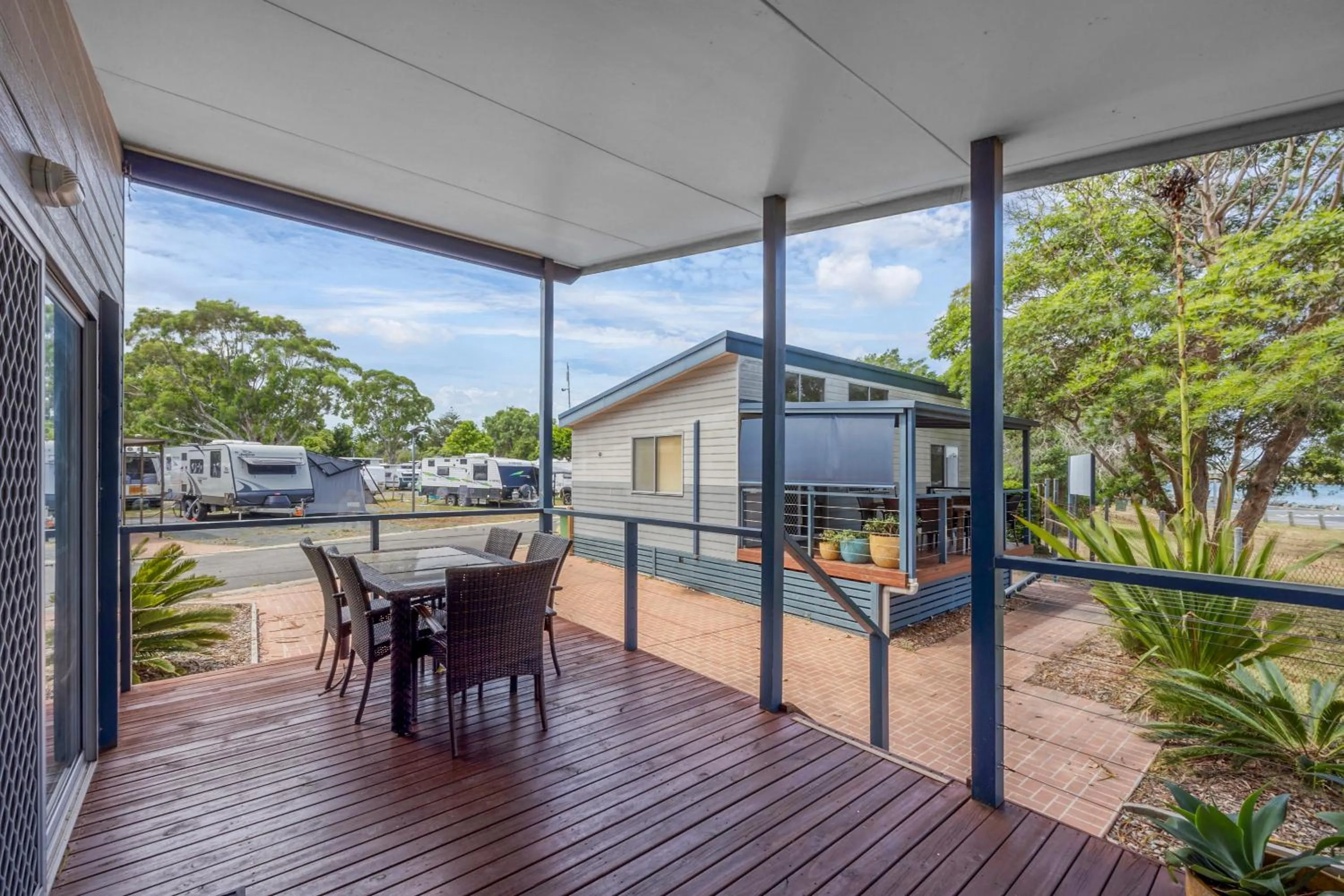 Balcony/Terrace in Reflections Tuncurry - Holiday Park