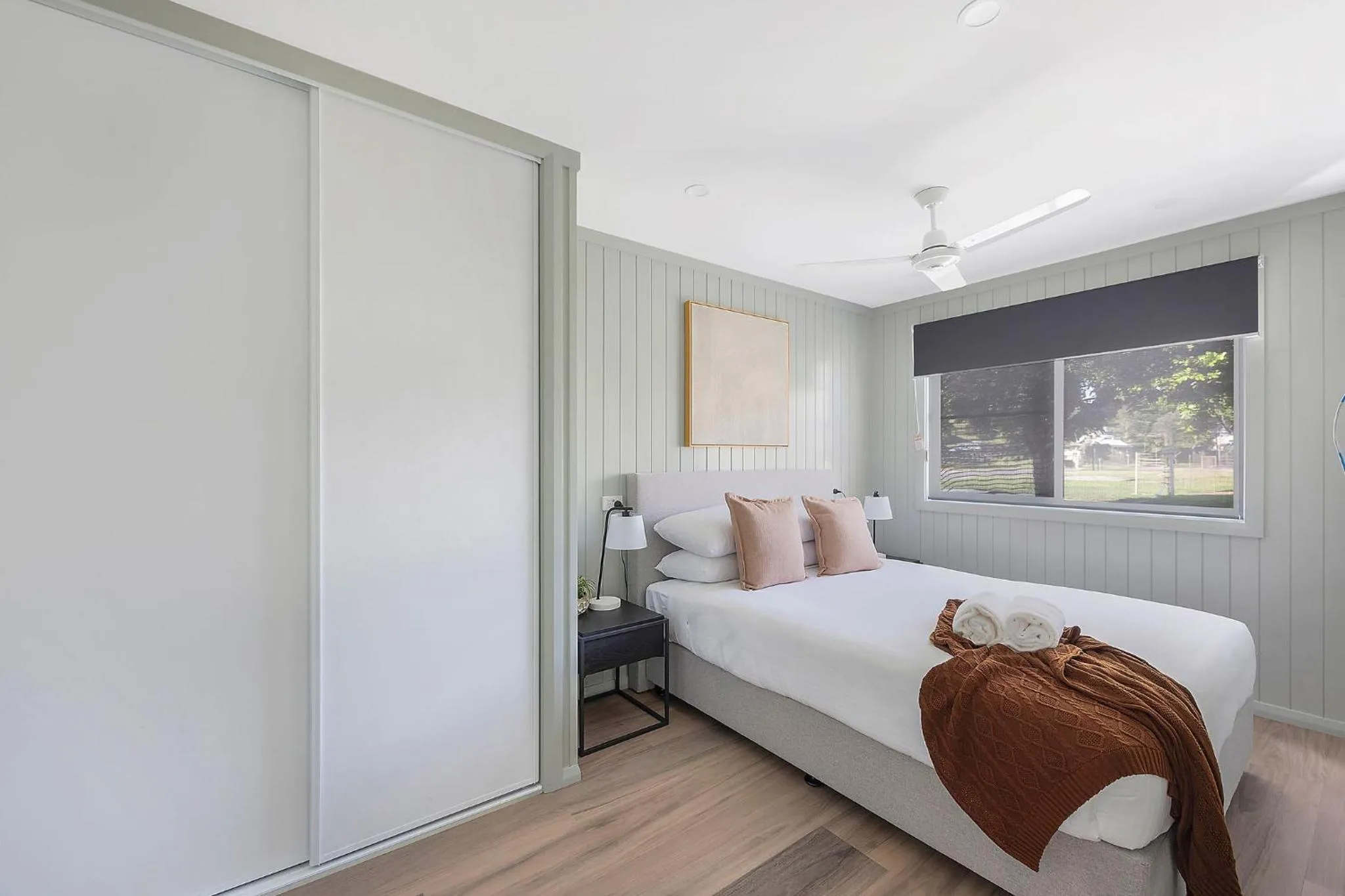 Bedroom, Bed in Reflections Forster Beach - Holiday Park