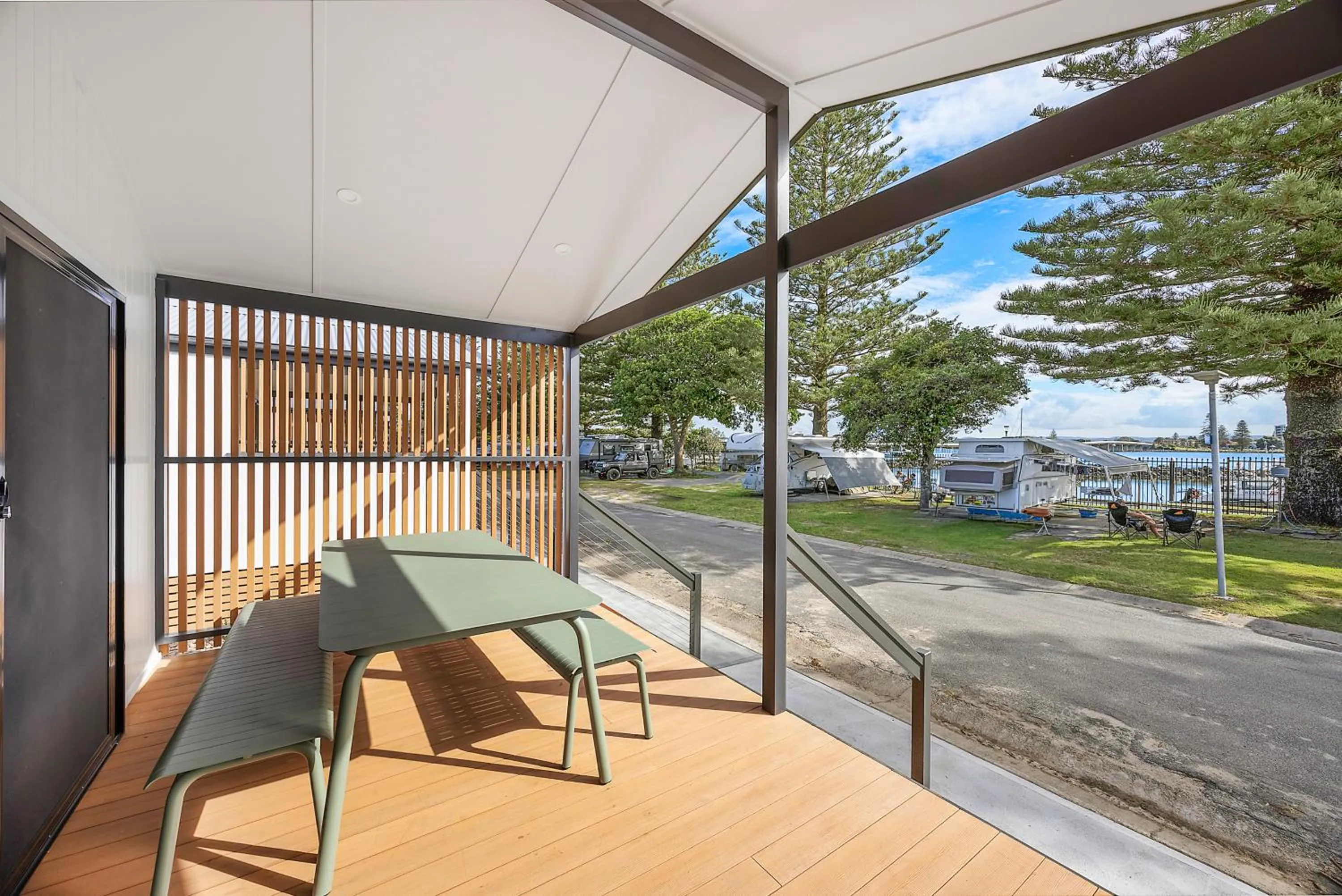 Balcony/Terrace in Reflections Forster Beach - Holiday Park