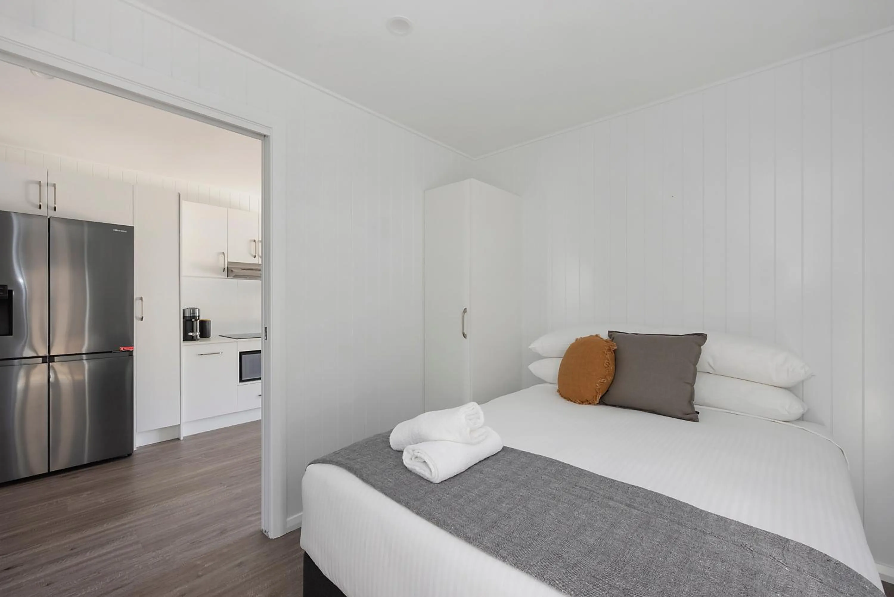 Bedroom, Bed in Reflections Forster Beach - Holiday Park