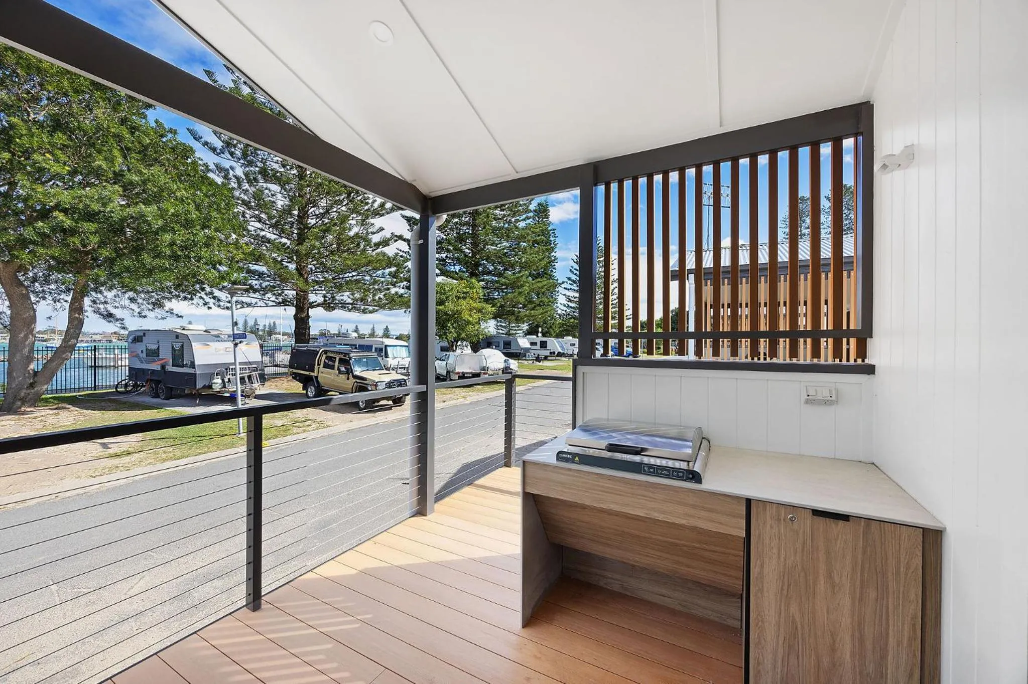BBQ facilities in Reflections Forster Beach - Holiday Park