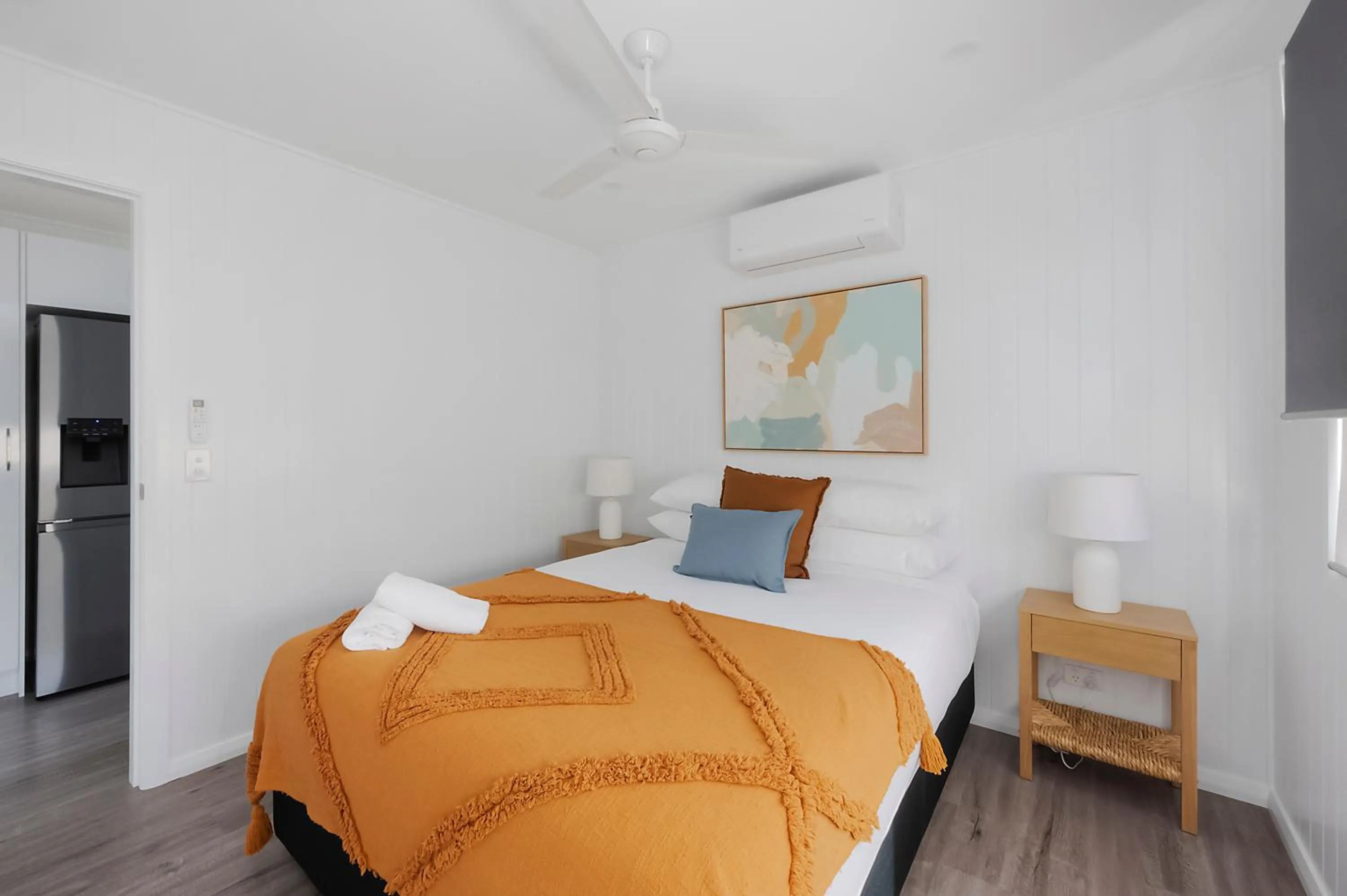 Bedroom, Bed in Reflections Forster Beach - Holiday Park