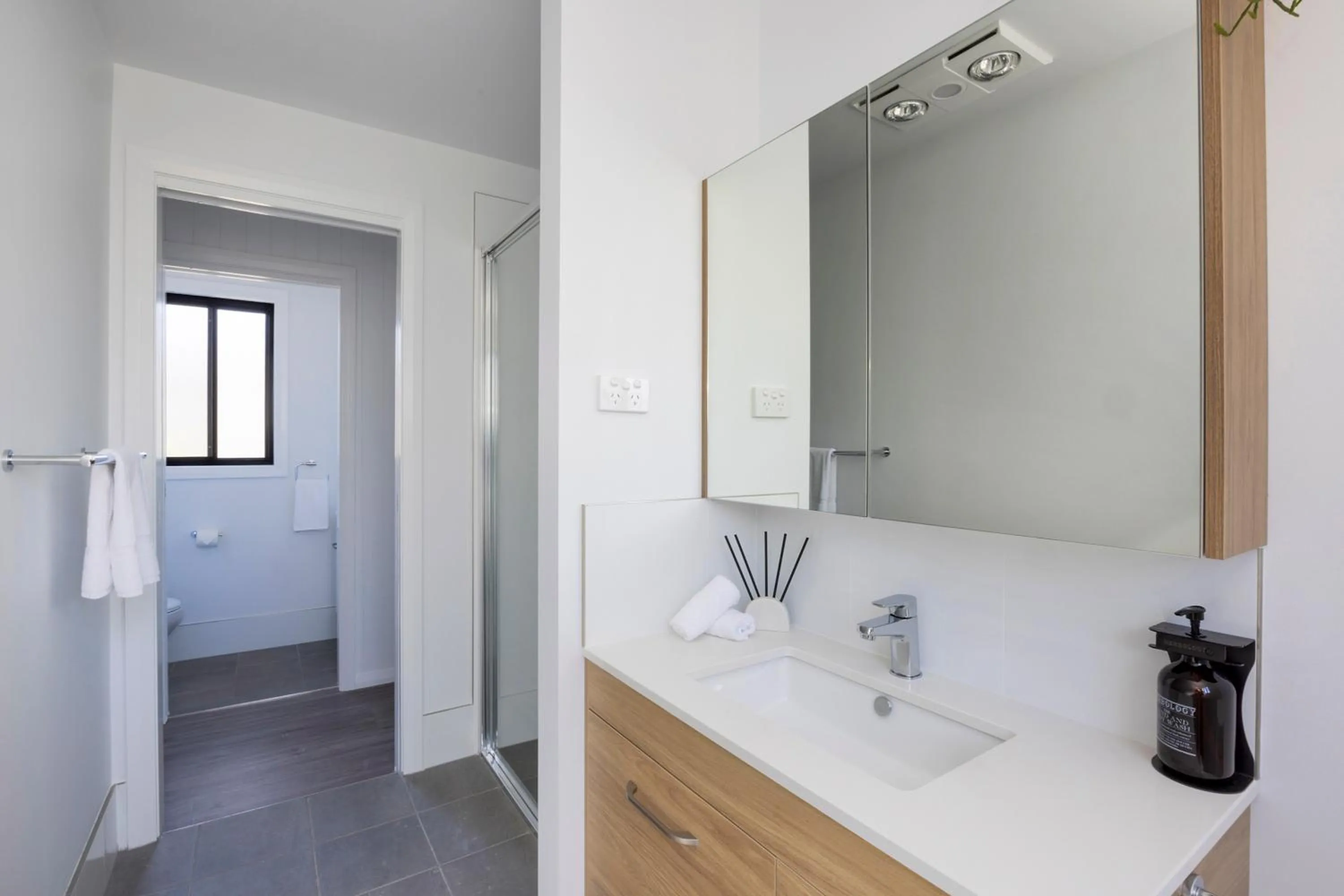 Bathroom in Reflections Forster Beach - Holiday Park